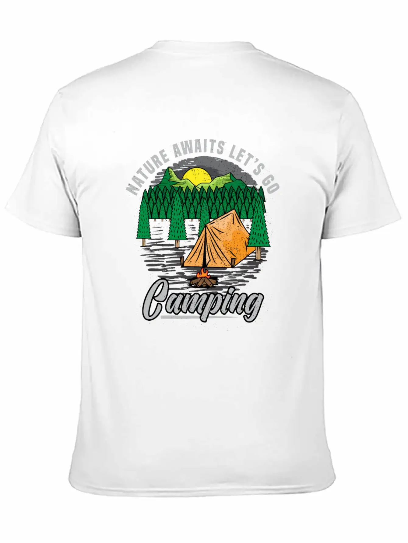 Camping Nature Camping Casual Graphic T-Shirt – Simple And Comfortable Daily Wear