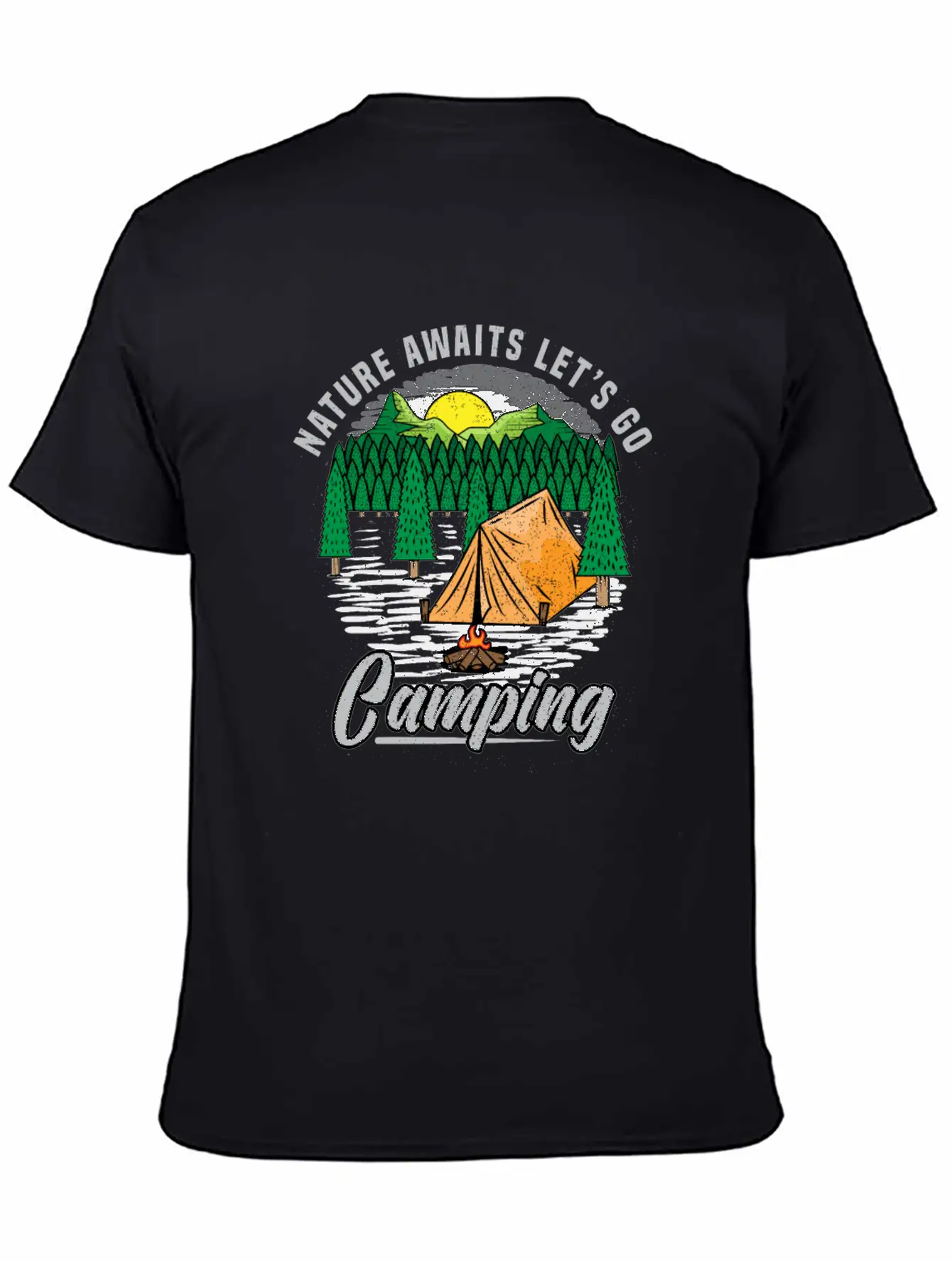 Camping Nature Camping Casual Graphic T-Shirt – Simple And Comfortable Daily Wear