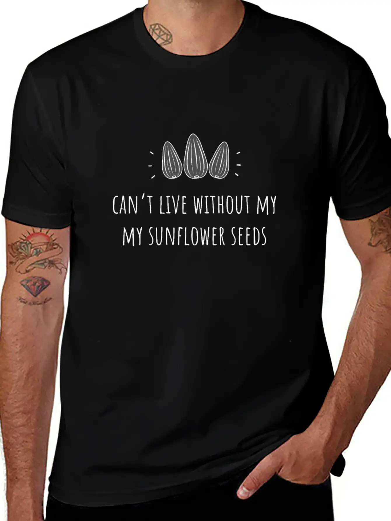 Can'T Live Without My Sunflower Seeds Classic Cotton Tee – Unisex Comfort For Any Season