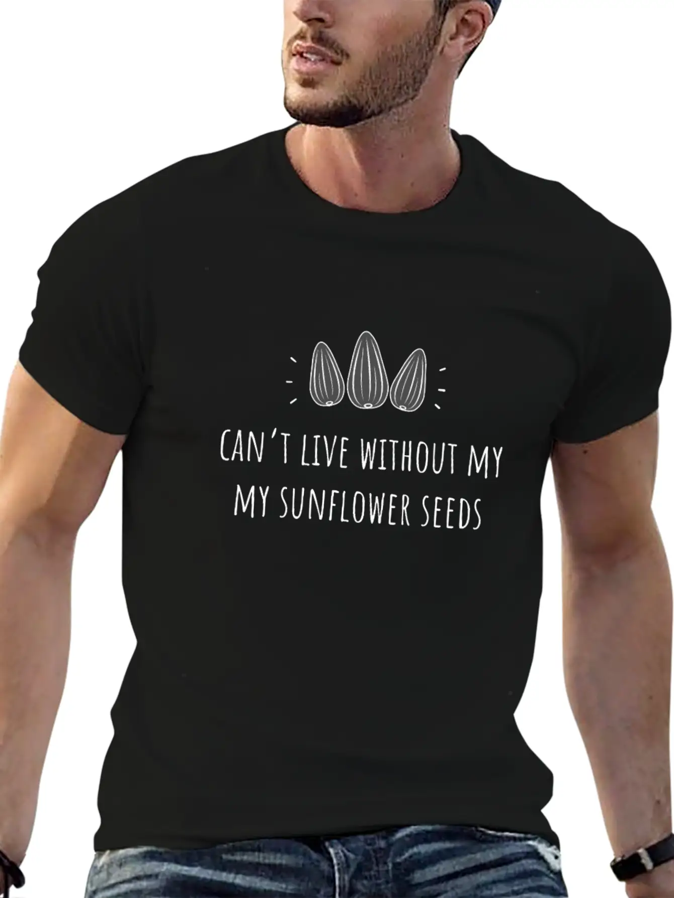 Can'T Live Without My Sunflower Seeds Classic Cotton Tee – Unisex Comfort For Any Season