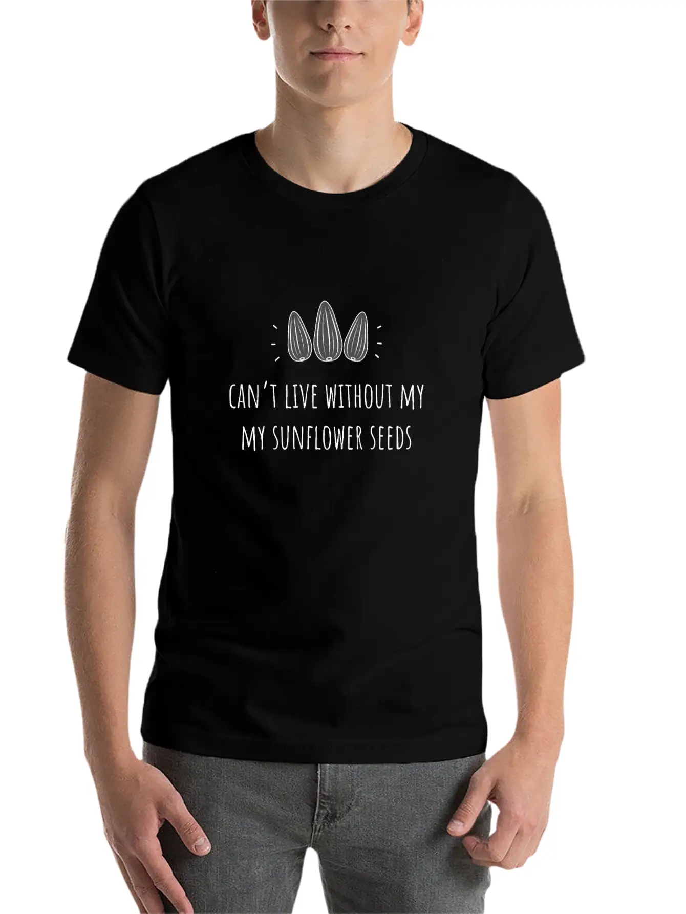 Can'T Live Without My Sunflower Seeds Classic Cotton Tee – Unisex Comfort For Any Season