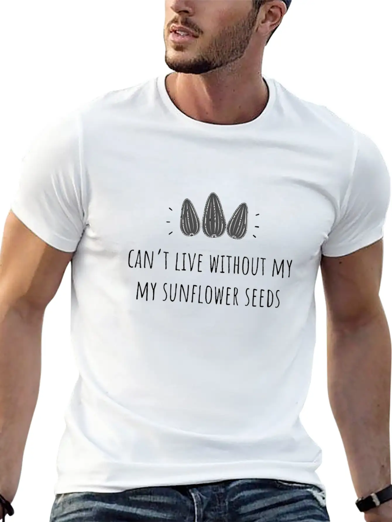 Can'T Live Without My Sunflower Seeds Classic Cotton Tee – Unisex Comfort For Any Season