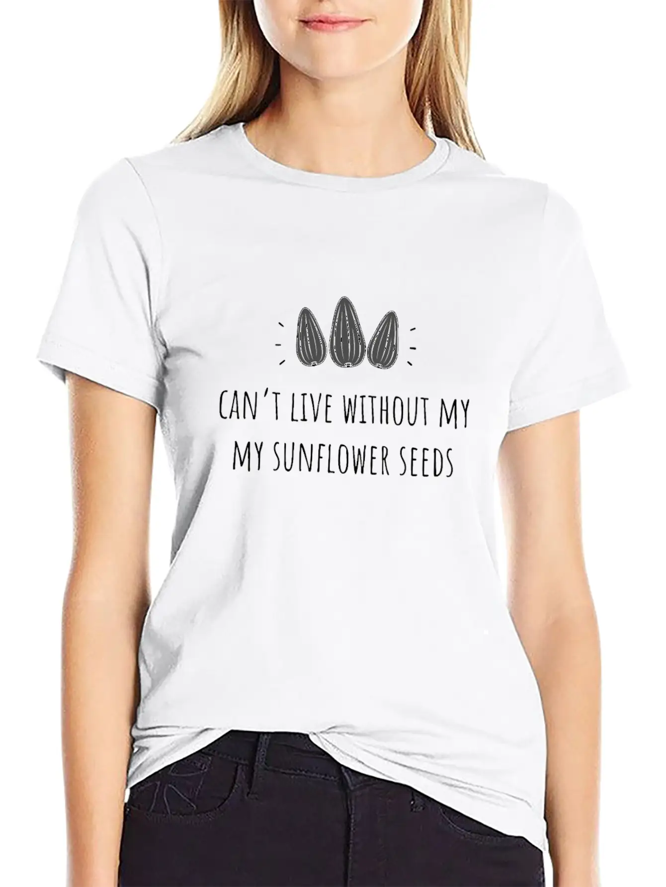 Can'T Live Without My Sunflower Seeds Classic Cotton Tee – Unisex Comfort For Any Season