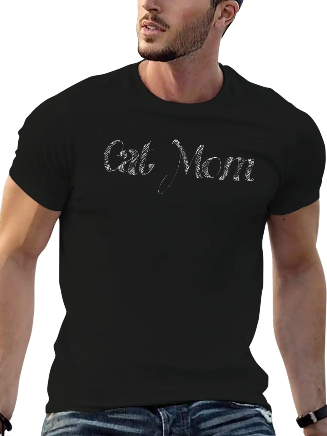 Cat Mom Simple Everyday Graphic Tee – Lightweight Summer Wear