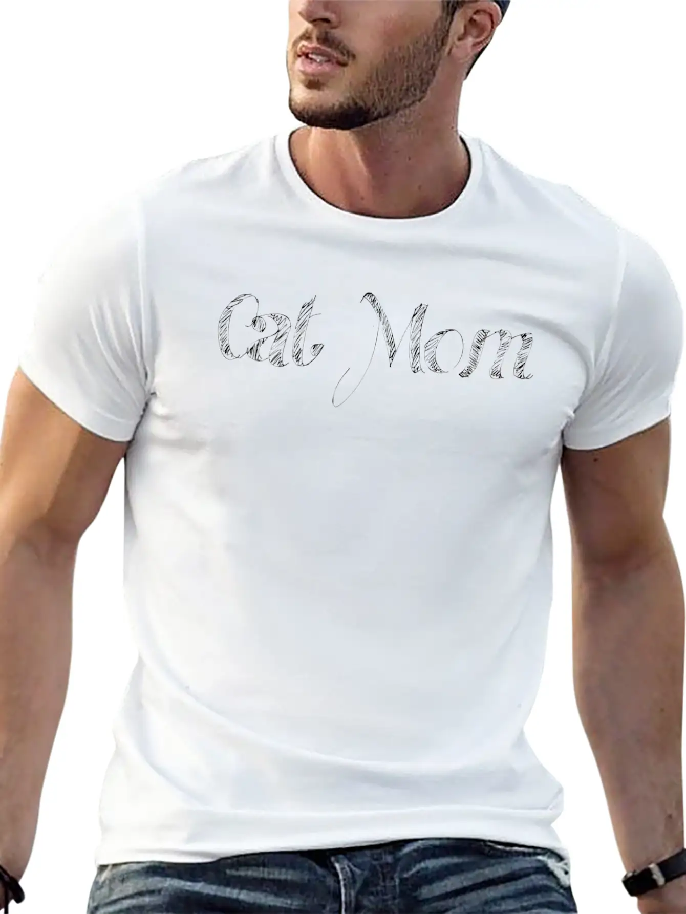 Cat Mom Simple Everyday Graphic Tee – Lightweight Summer Wear