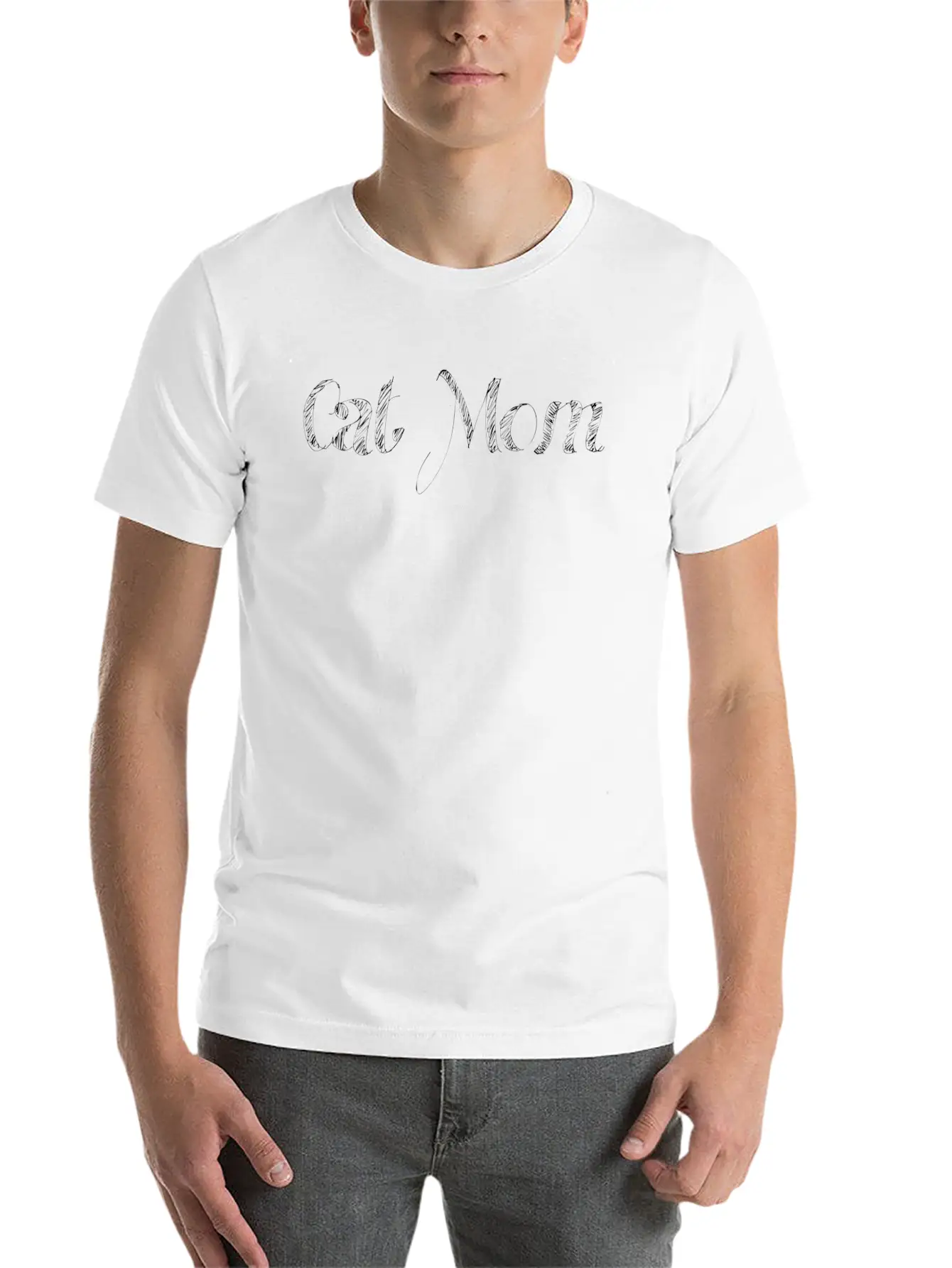 Cat Mom Simple Everyday Graphic Tee – Lightweight Summer Wear