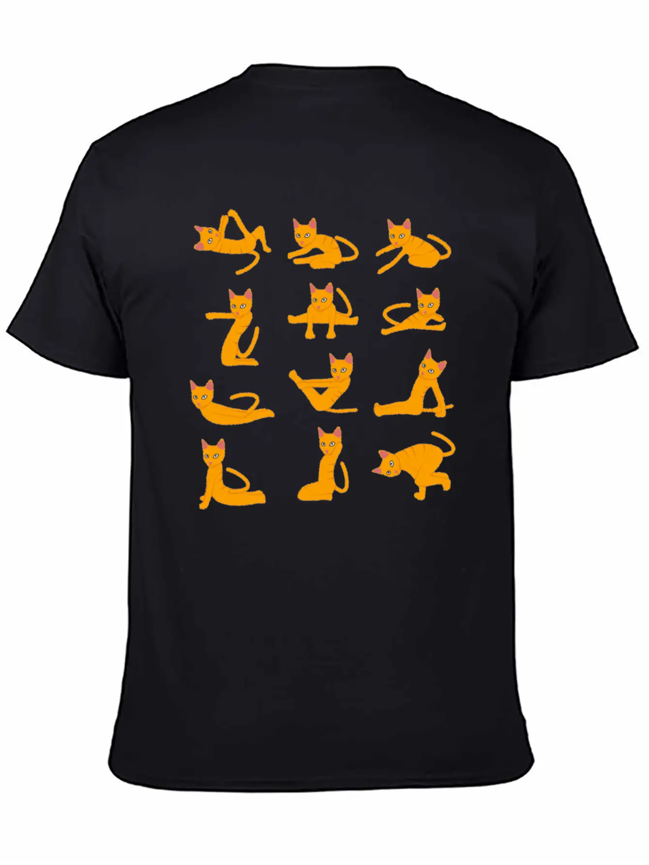 Cats Doing Yoga Mat Yoga Pillow Yoga Teacher Essential Unisex Summer Tee – Soft Cotton Casual Fit