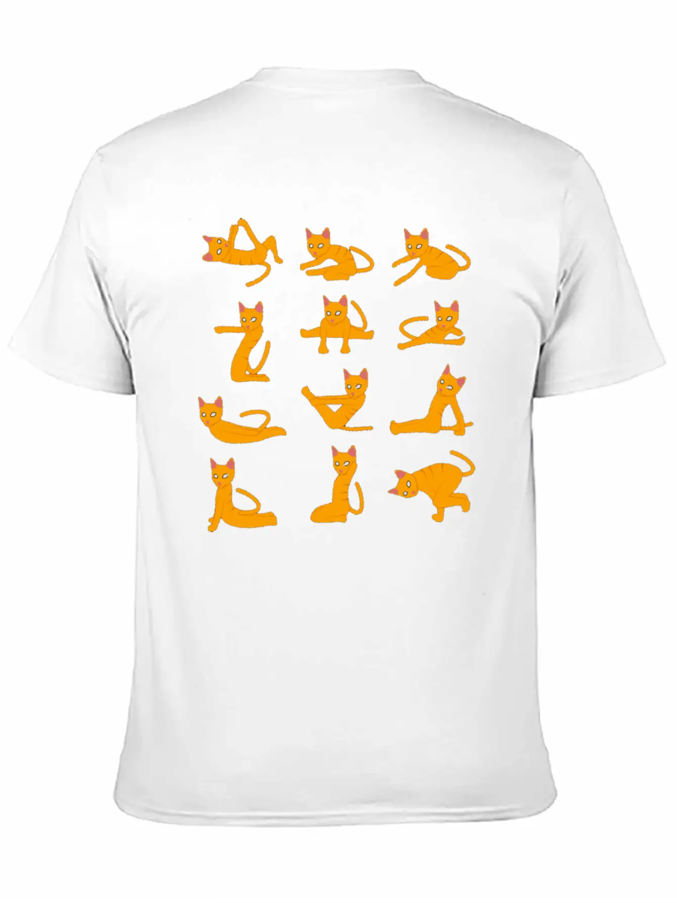 Cats Doing Yoga Mat Yoga Pillow Yoga Teacher Essential Unisex Summer Tee – Soft Cotton Casual Fit