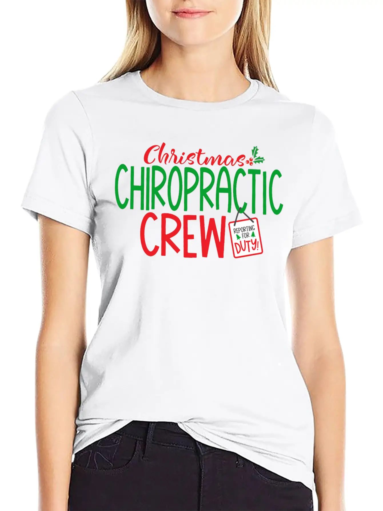 Christmas Chiropractor, Chiropractic Classic Cotton Tee – Unisex Comfort For Any Season