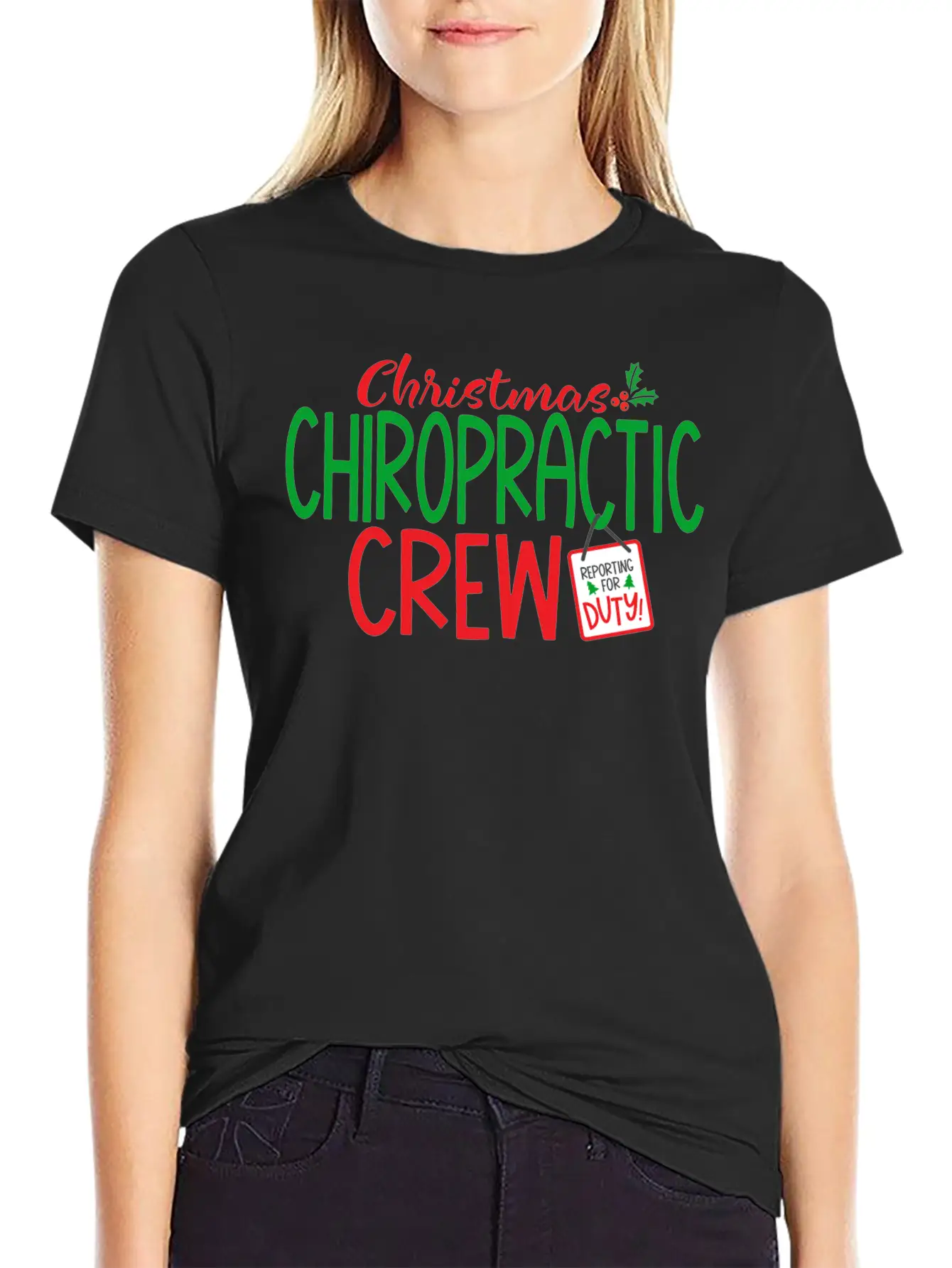 Christmas Chiropractor, Chiropractic Classic Cotton Tee – Unisex Comfort For Any Season