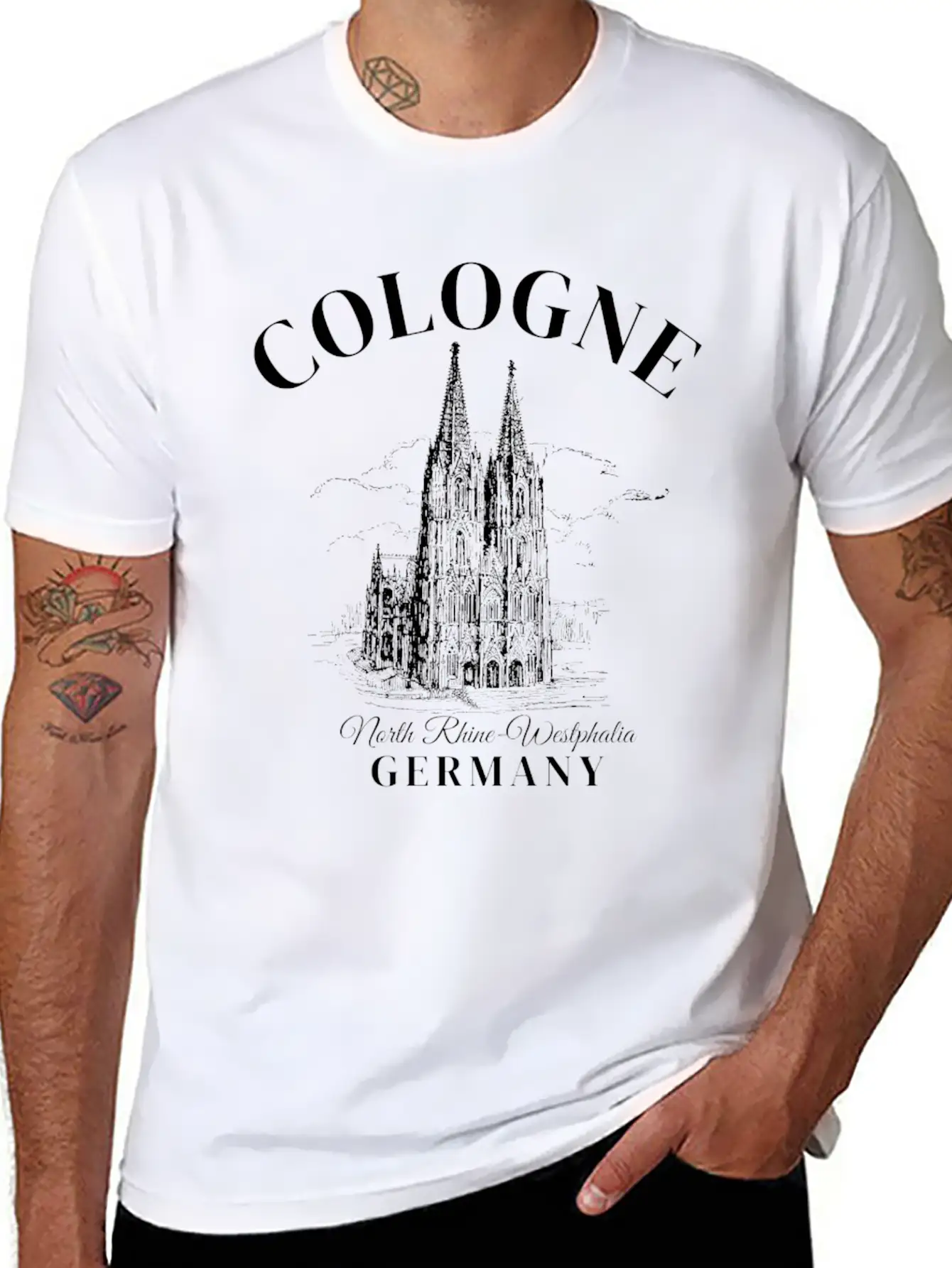 Cologne Germany Retro Essential Unisex Summer Tee – Soft Cotton Casual Fit