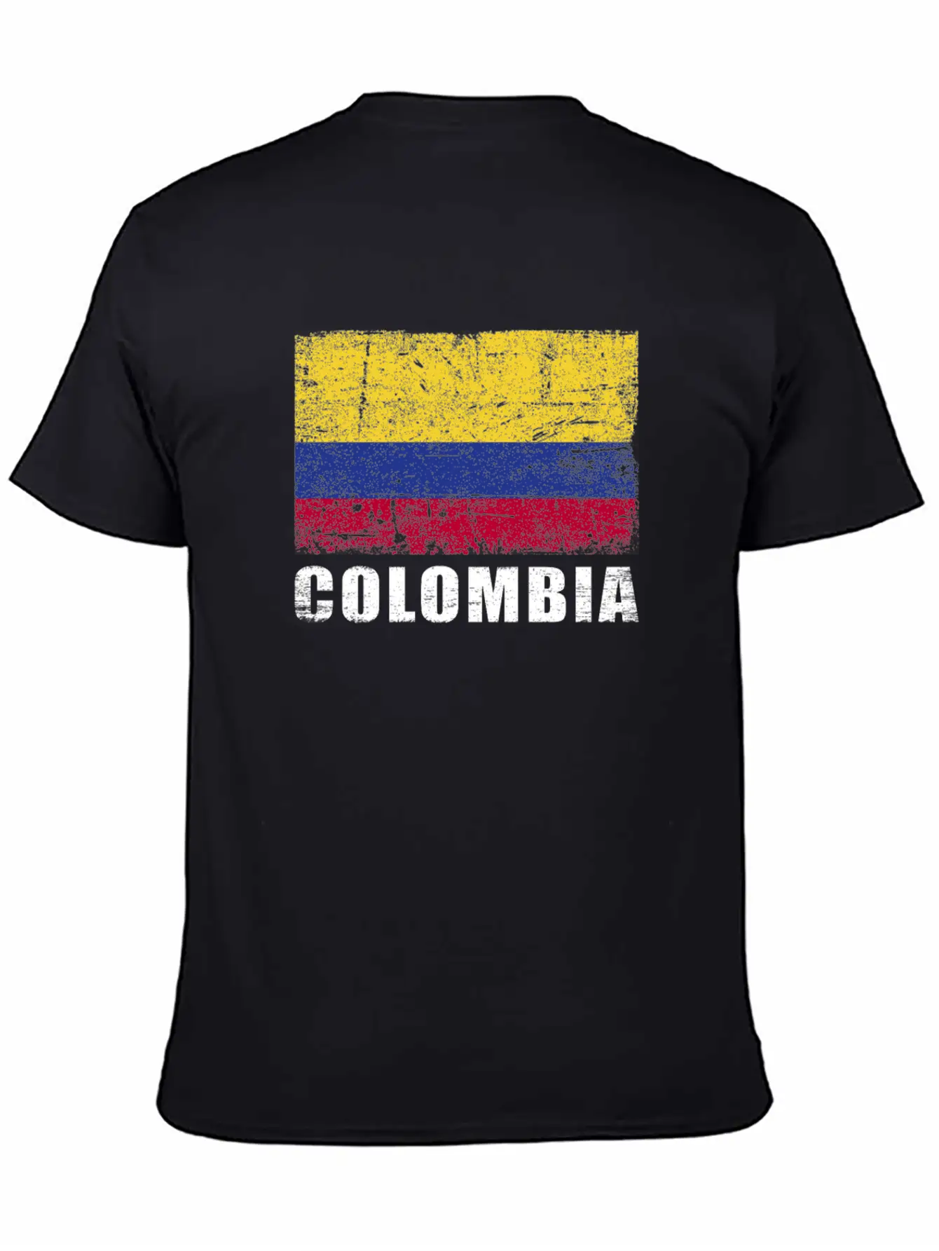 Colombia Flag Grunge Country Flag Colombia Classic Cotton Tee – Unisex Comfort For Any Season