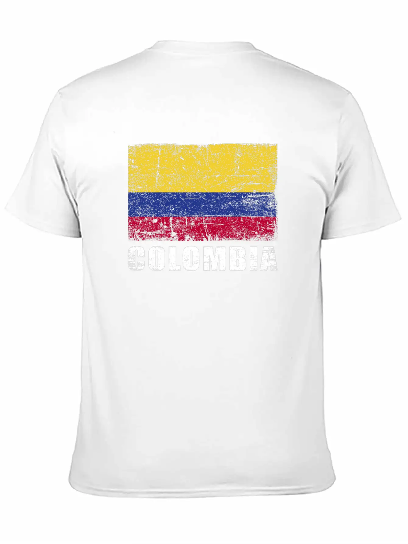 Colombia Flag Grunge Country Flag Colombia Classic Cotton Tee – Unisex Comfort For Any Season