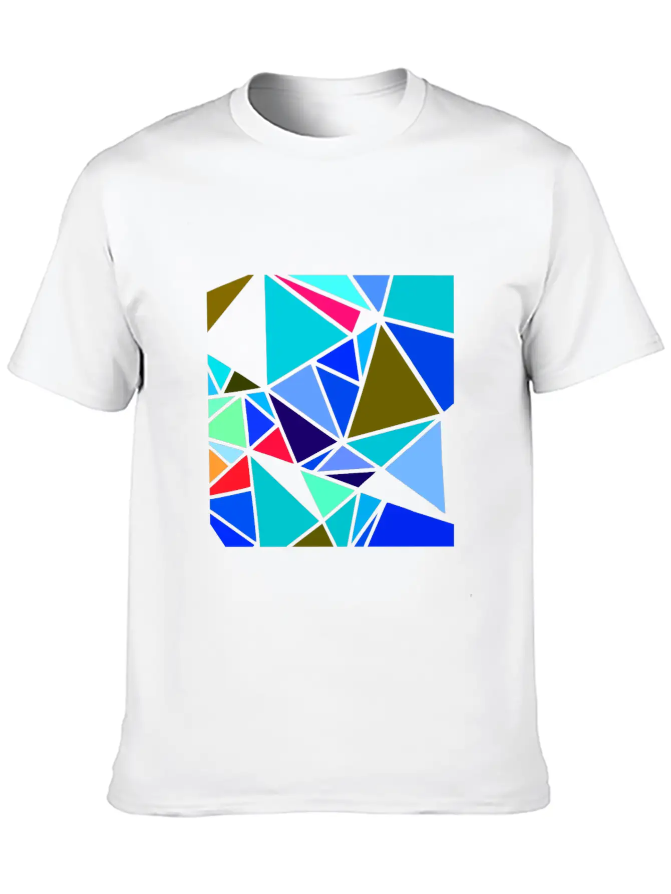 Colorful Mosaic Classic Cotton Tee – Unisex Comfort For Any Season