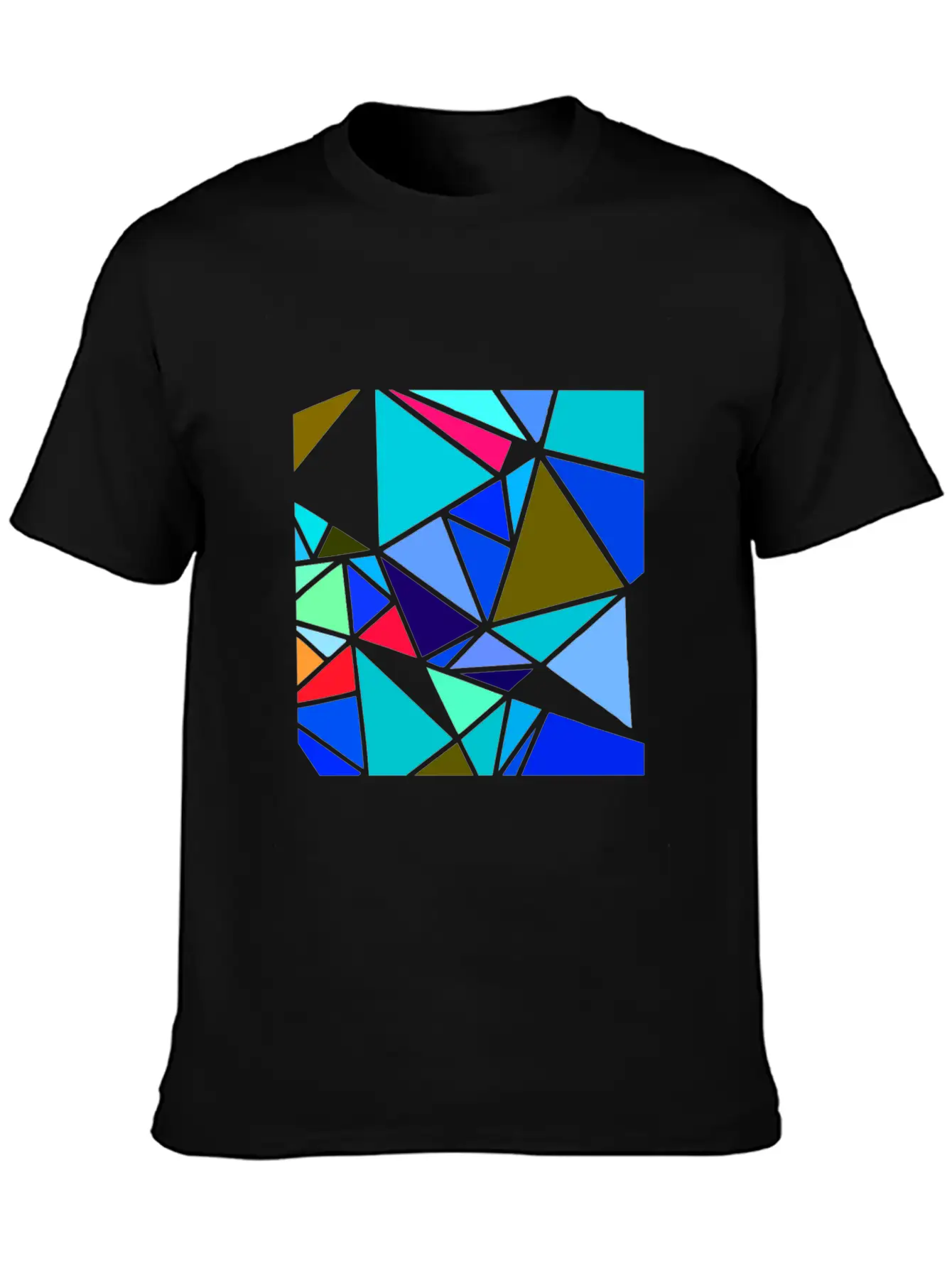 Colorful Mosaic Classic Cotton Tee – Unisex Comfort For Any Season