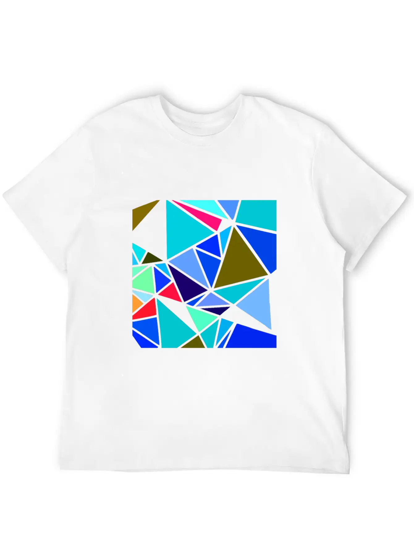 Colorful Mosaic Classic Cotton Tee – Unisex Comfort For Any Season