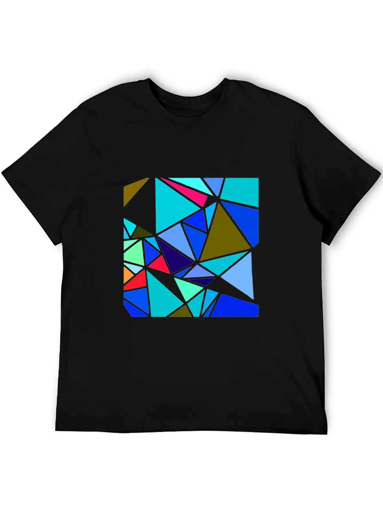Colorful Mosaic Classic Cotton Tee – Unisex Comfort For Any Season