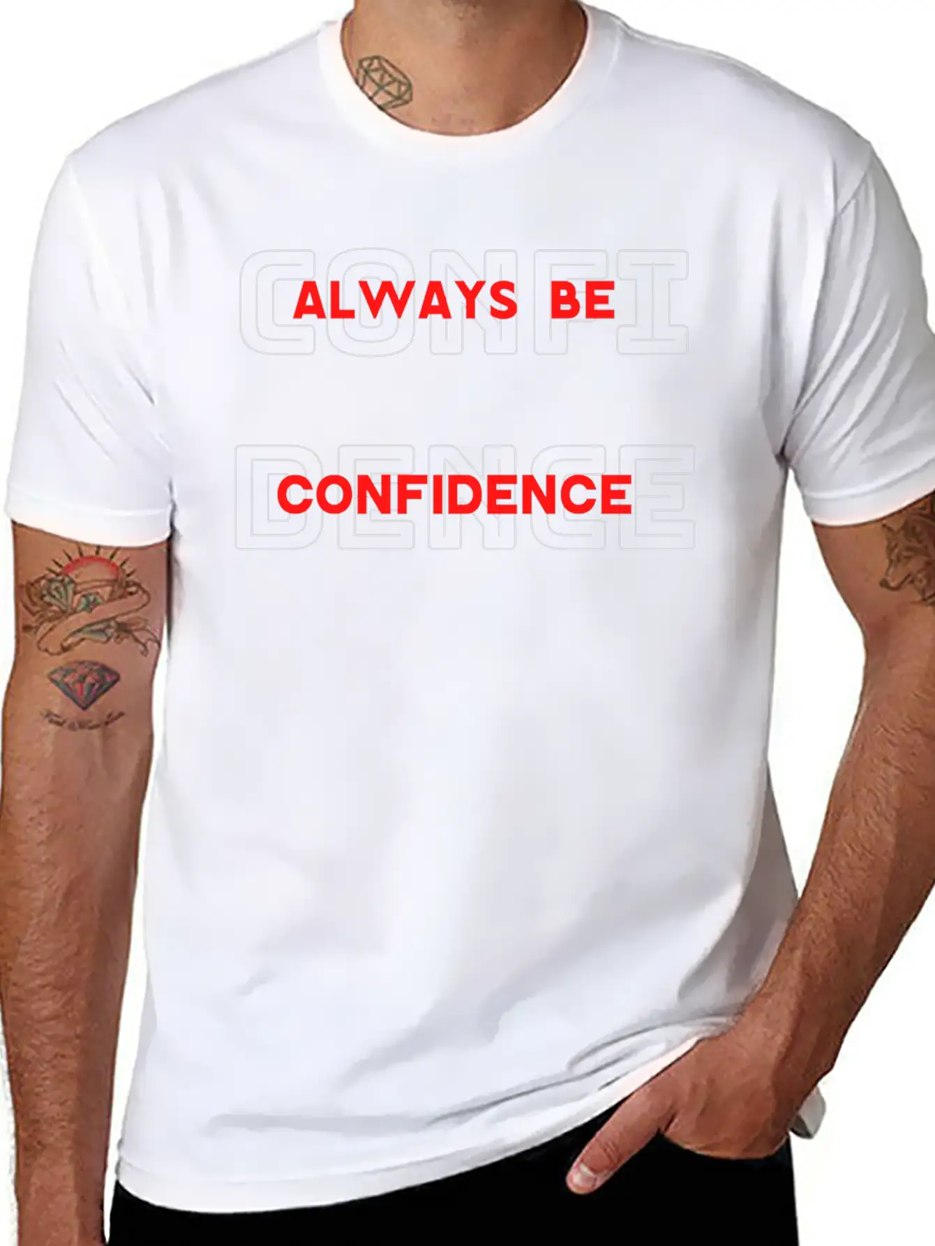 Confidence Classic Cotton Tee – Unisex Comfort For Any Season