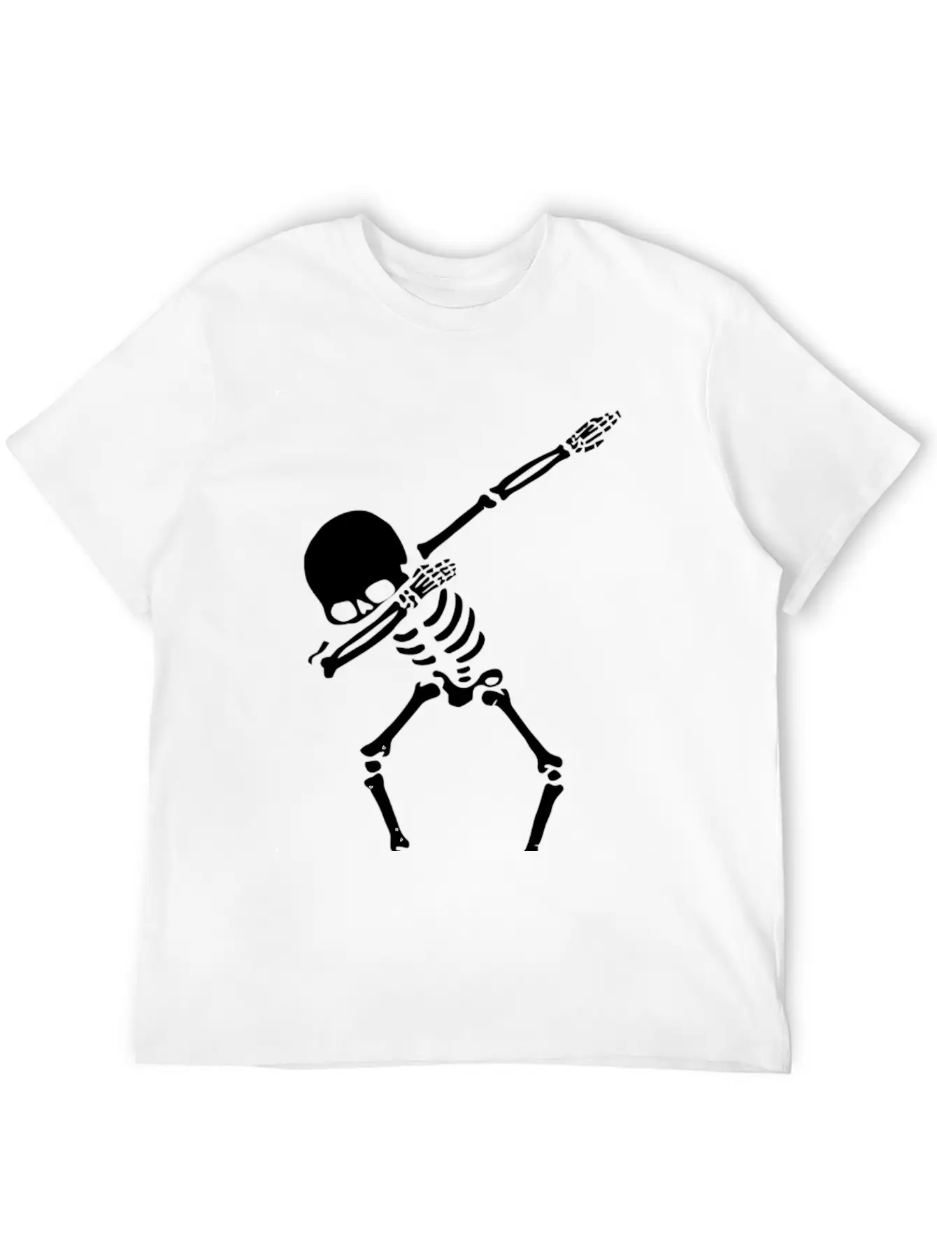 Dabbing Skeleton Shirt Dab Hip Hop Skull Dabbin Casual Graphic T-Shirt – Simple And Comfortable Daily Wear