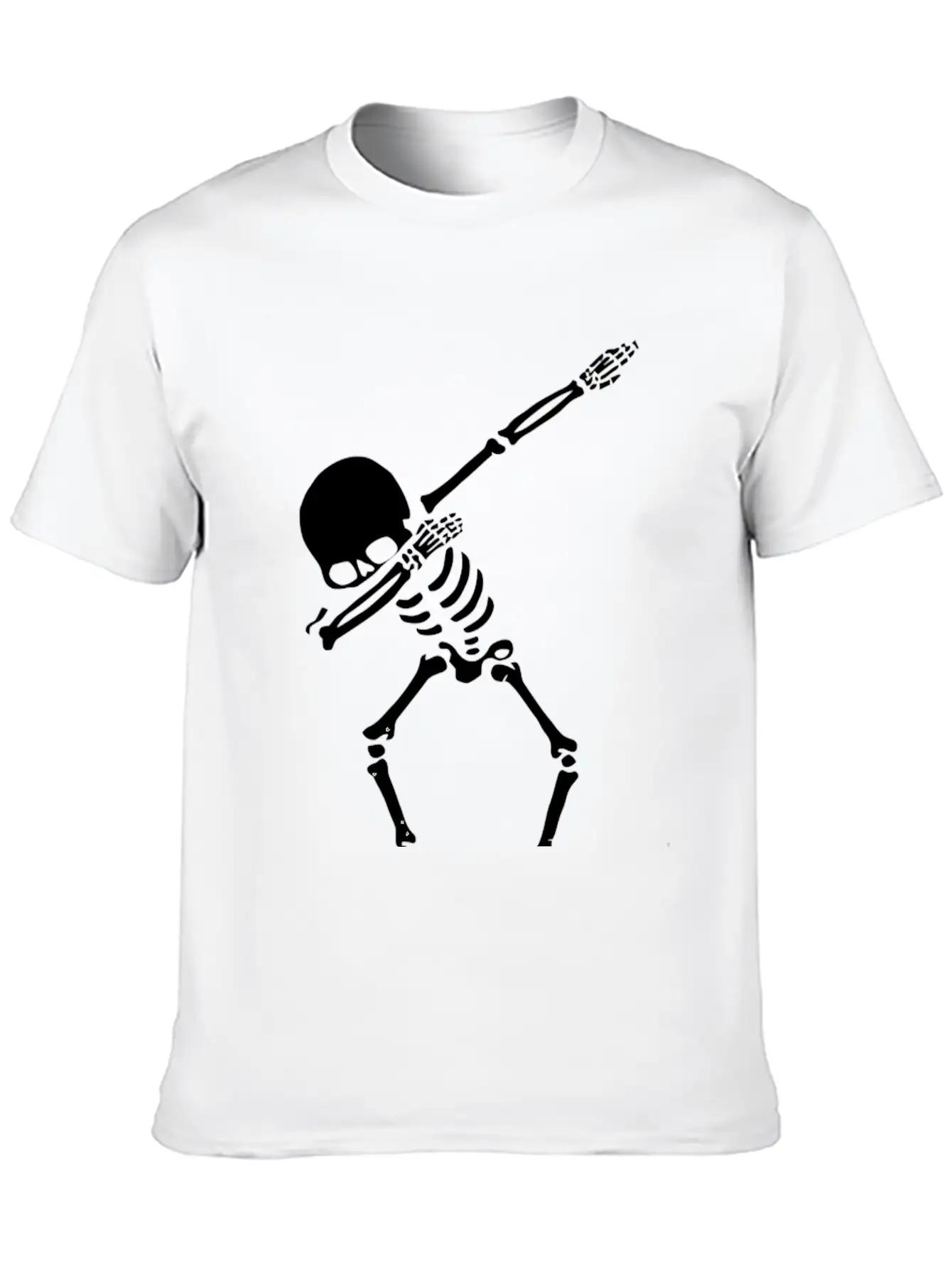 Dabbing Skeleton Shirt Dab Hip Hop Skull Dabbin Casual Graphic T-Shirt – Simple And Comfortable Daily Wear