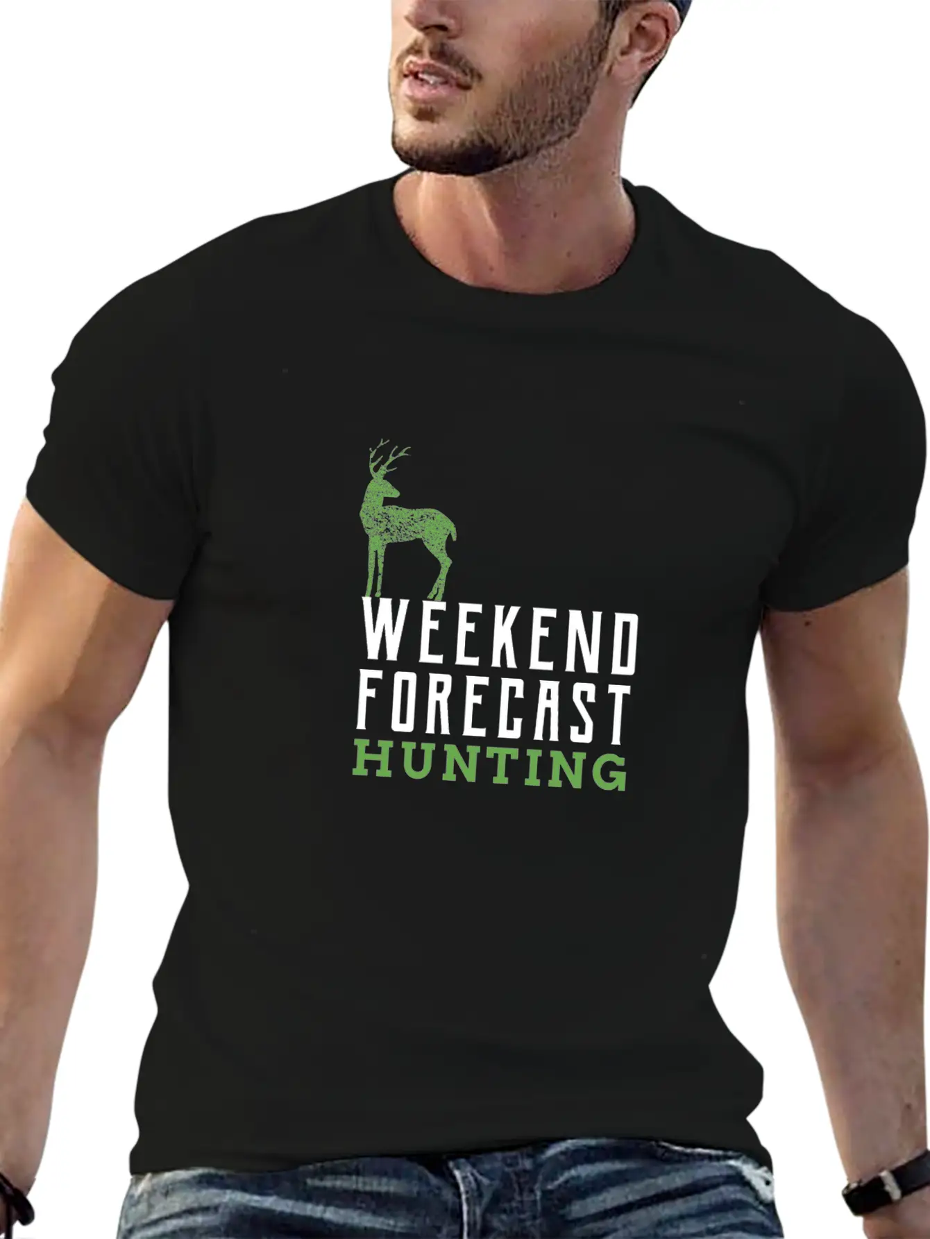 Deer Deer Antler Hunter Weekend Forest Gift Essential Unisex Summer Tee – Soft Cotton Casual Fit