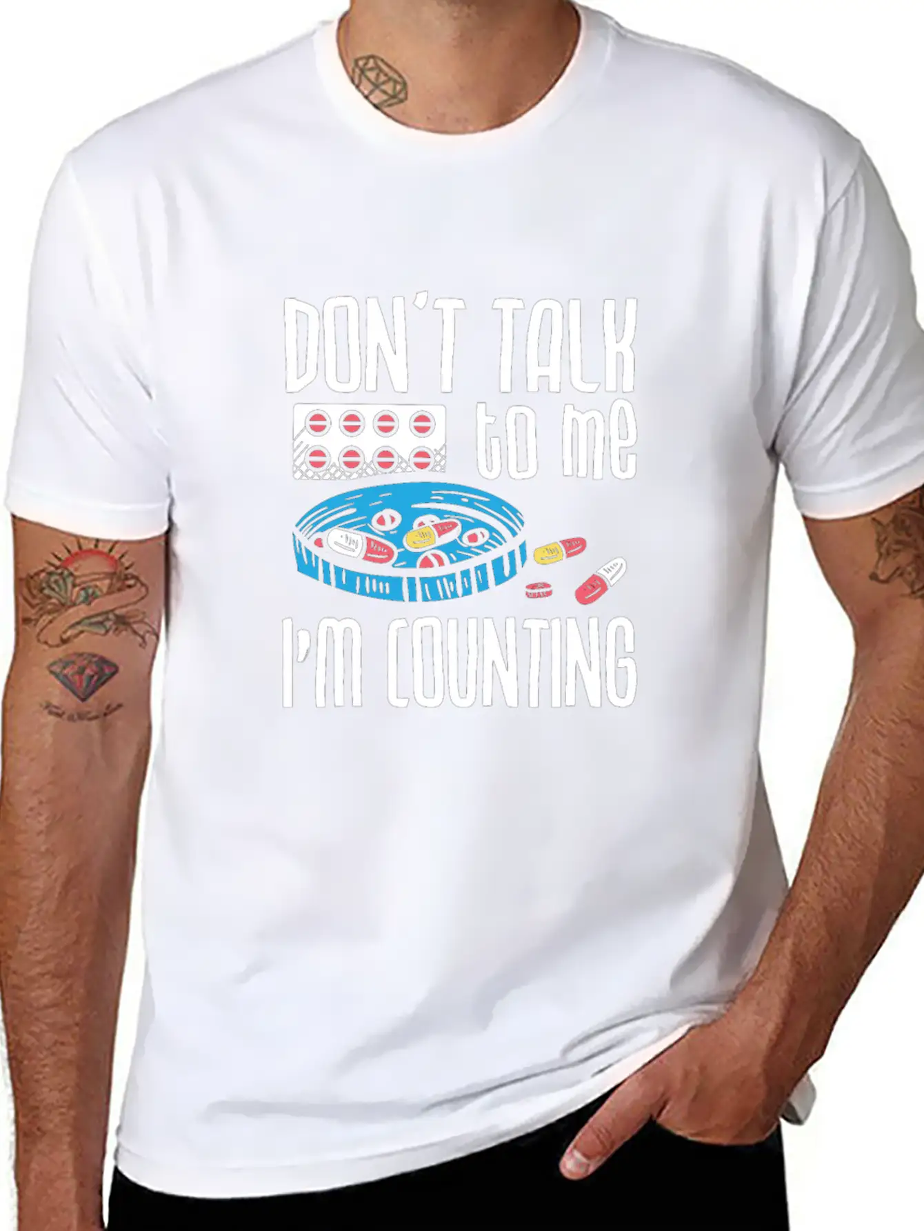 Don't Talk To Me I'm Counting Pharmacist Pharmacy Casual Graphic T-Shirt – Simple And Comfortable Daily Wear