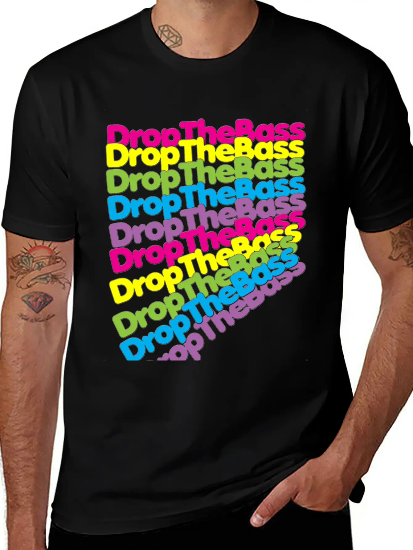 Drop The Bass Casual Graphic T-Shirt – Simple And Comfortable Daily Wear