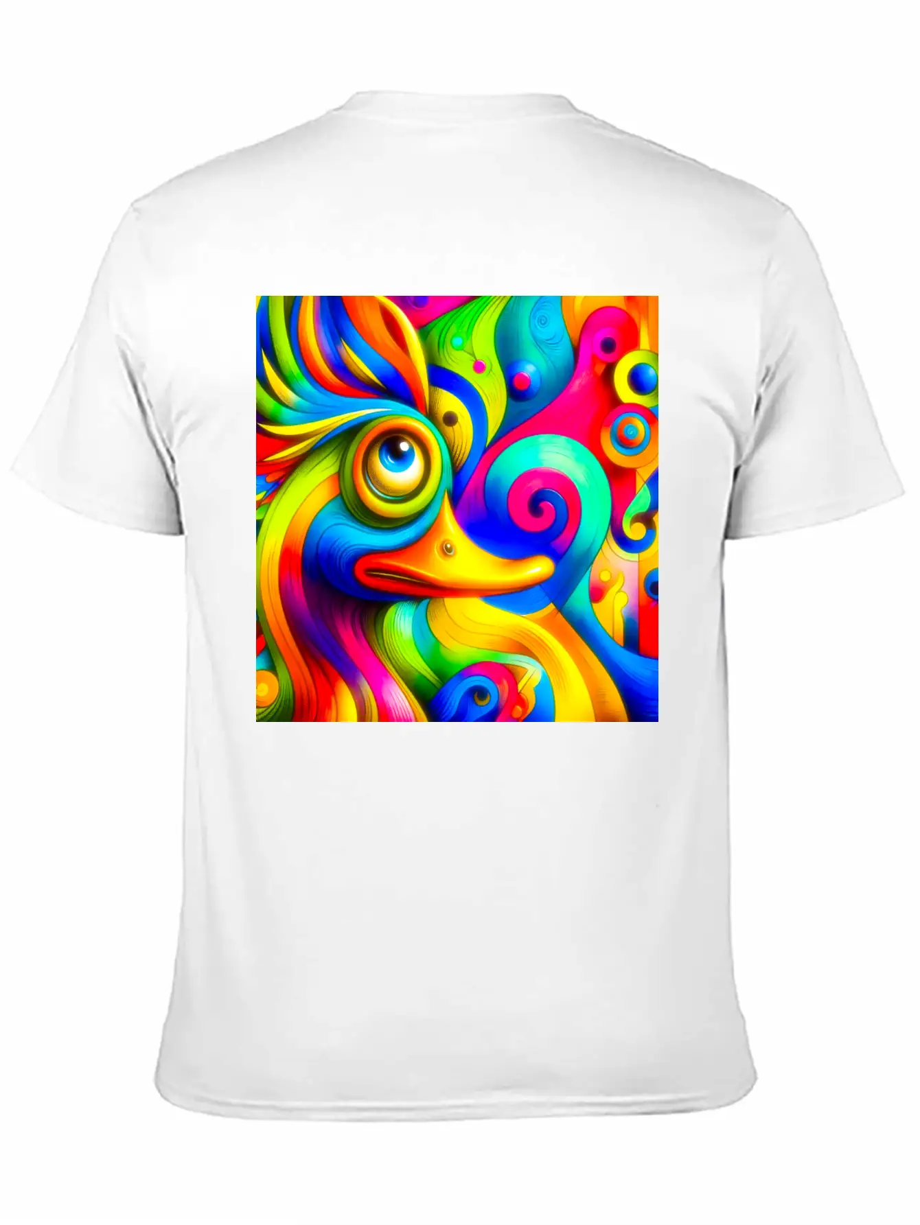Duck Painting Casual Graphic T-Shirt – Simple And Comfortable Daily Wear