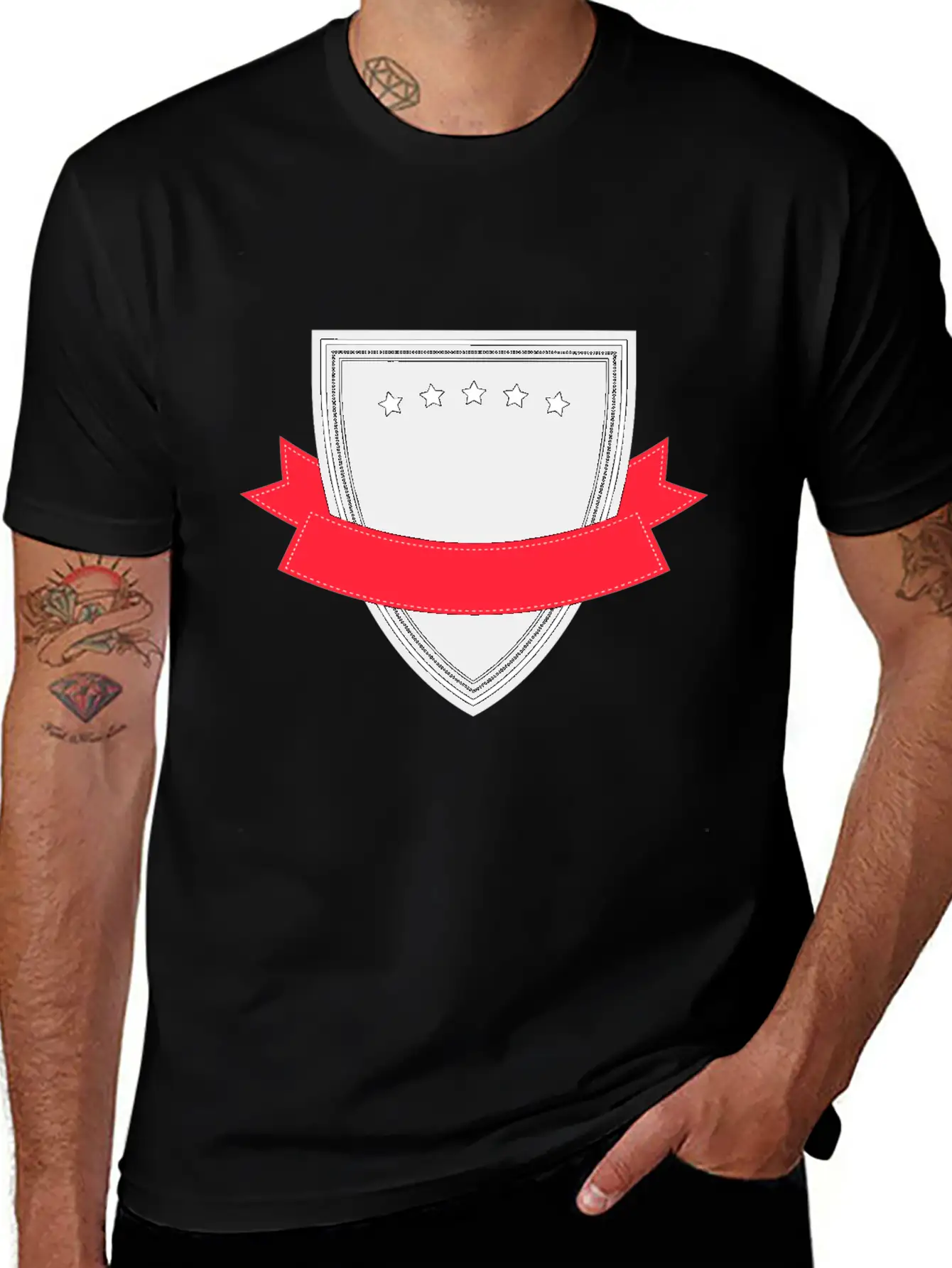 Emblem Banner Classic Cotton Tee – Unisex Comfort For Any Season