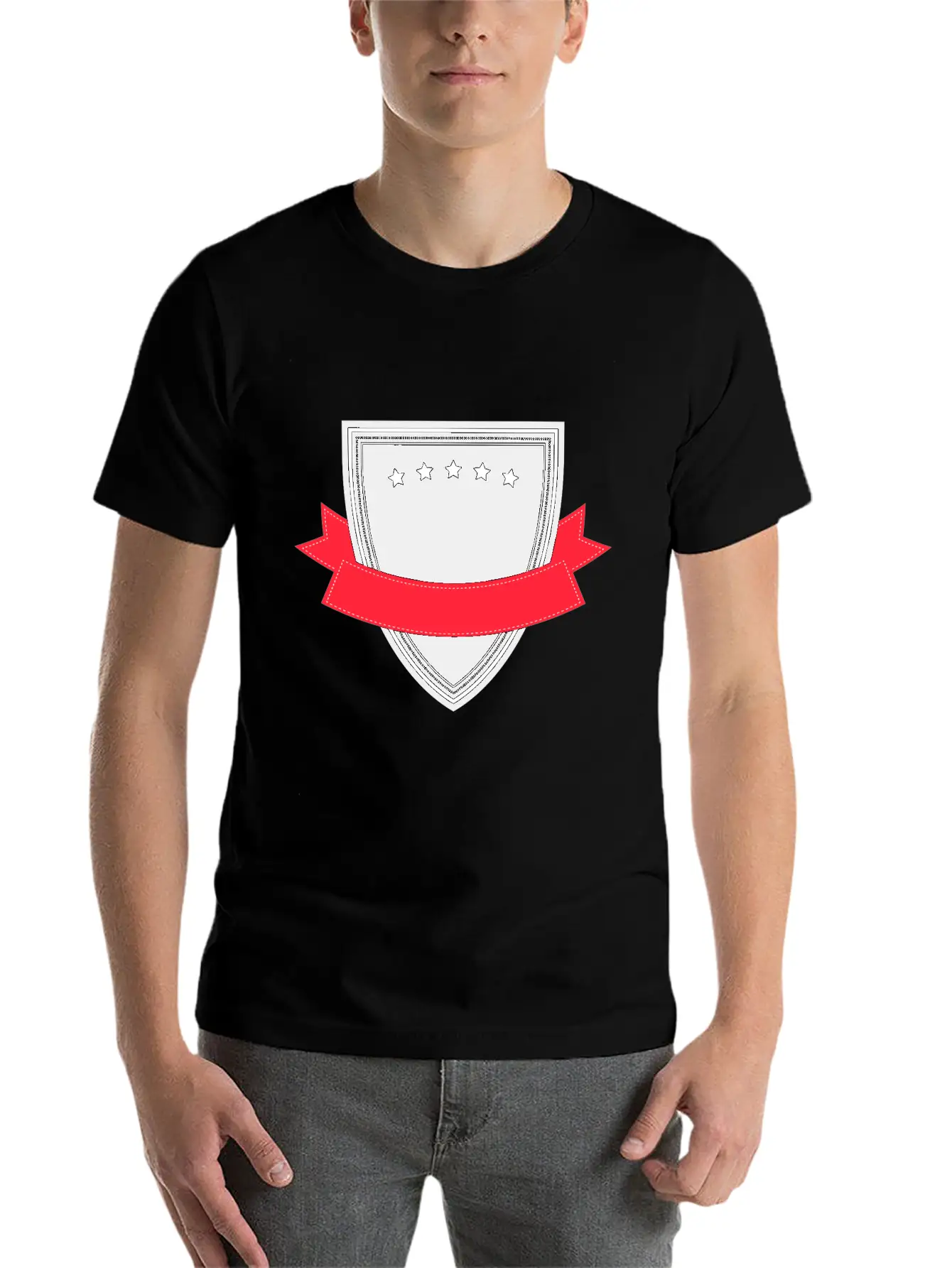 Emblem Banner Classic Cotton Tee – Unisex Comfort For Any Season
