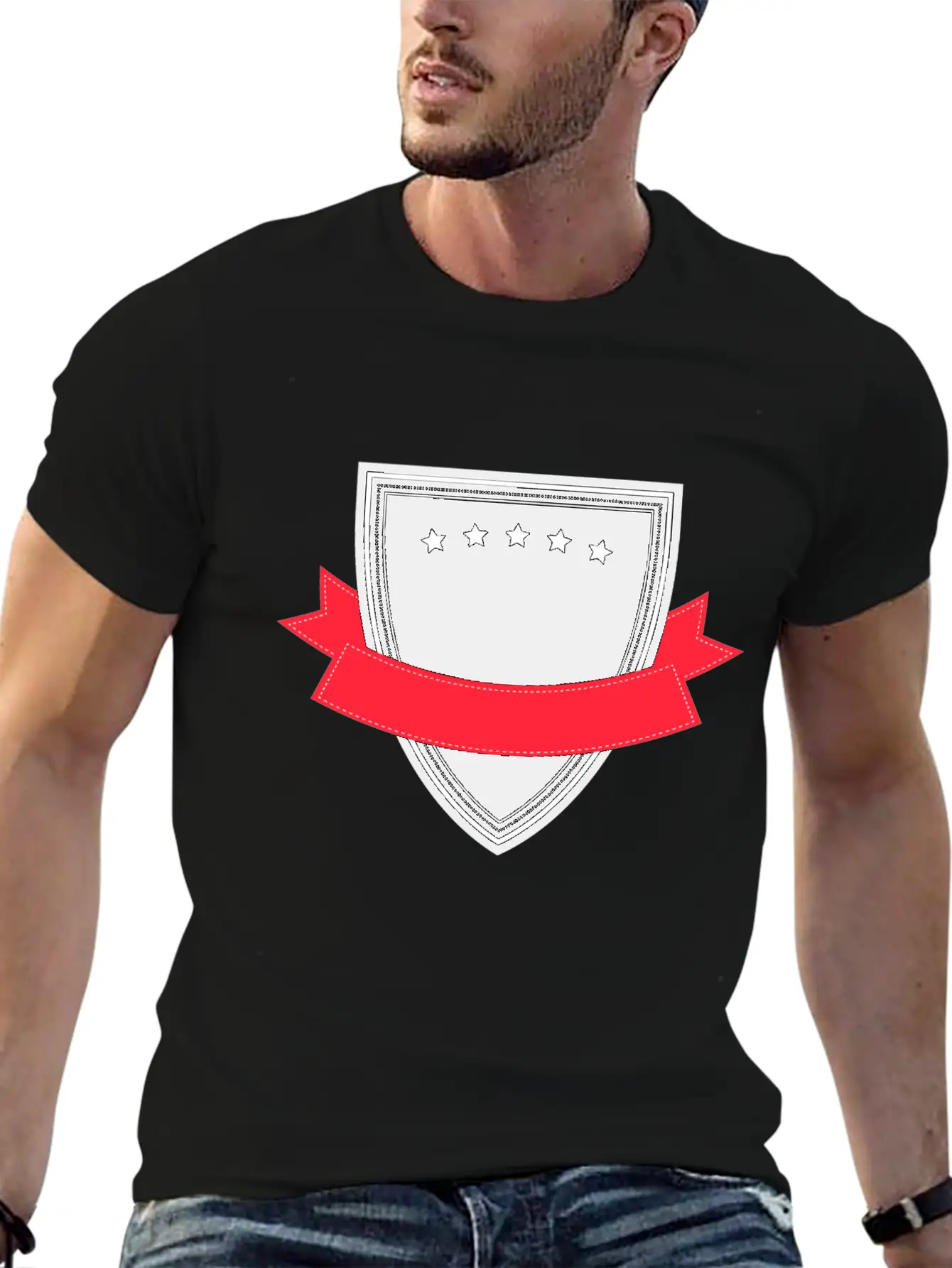 Emblem Banner Classic Cotton Tee – Unisex Comfort For Any Season