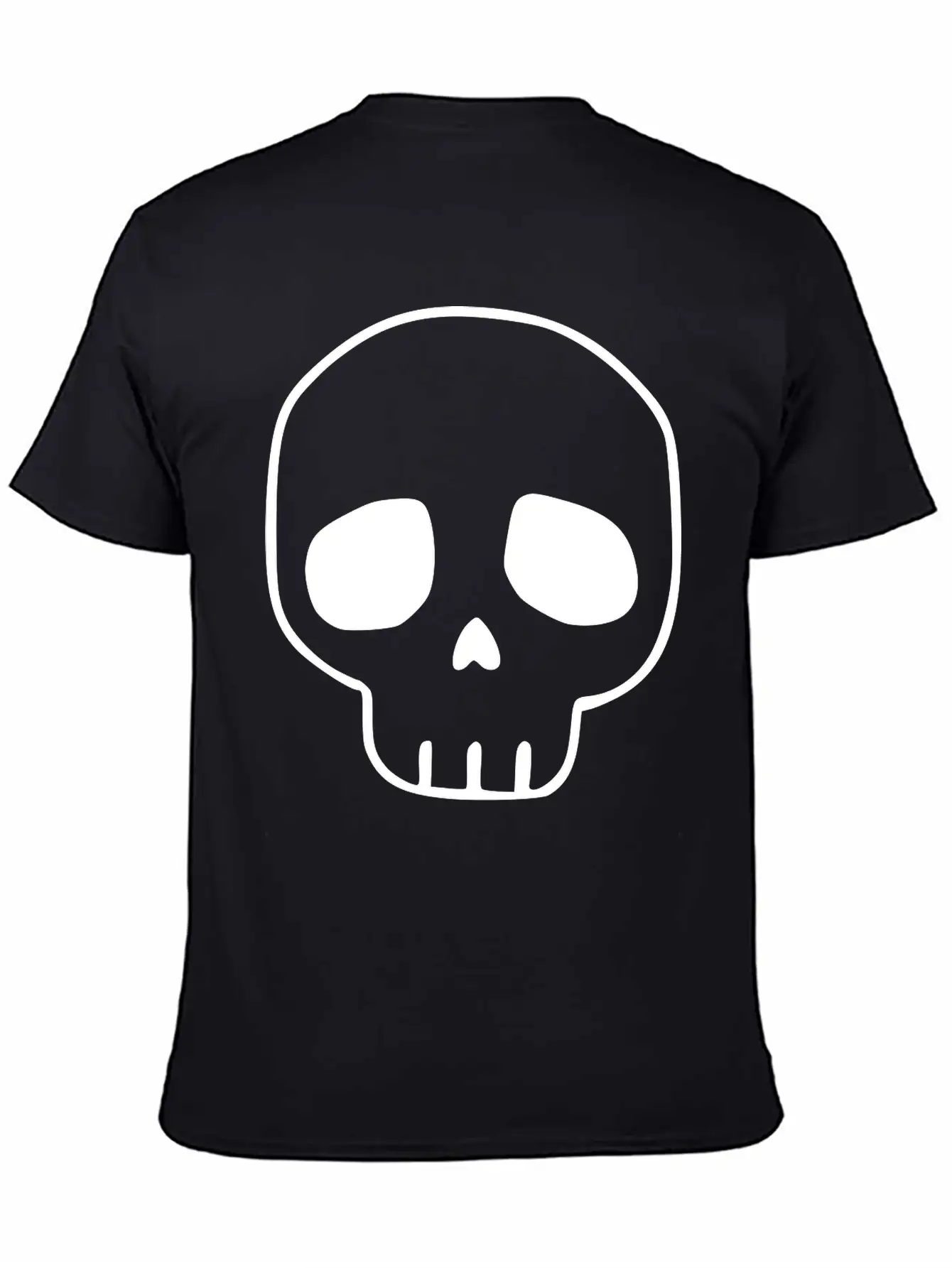 Emojis Sketch Skull Casual Graphic T-Shirt – Simple And Comfortable Daily Wear
