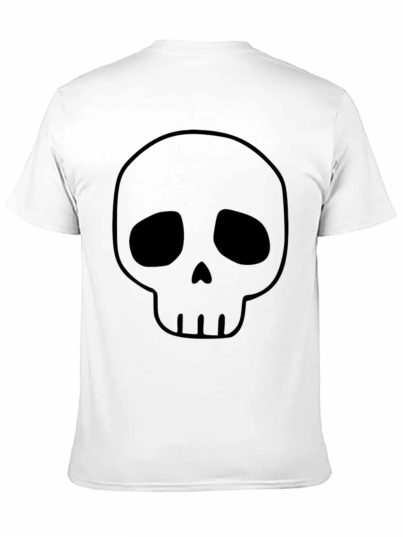 Emojis Sketch Skull Casual Graphic T-Shirt – Simple And Comfortable Daily Wear