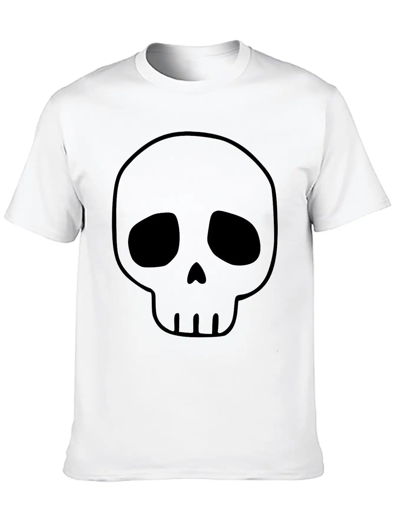 Emojis Sketch Skull Casual Graphic T-Shirt – Simple And Comfortable Daily Wear