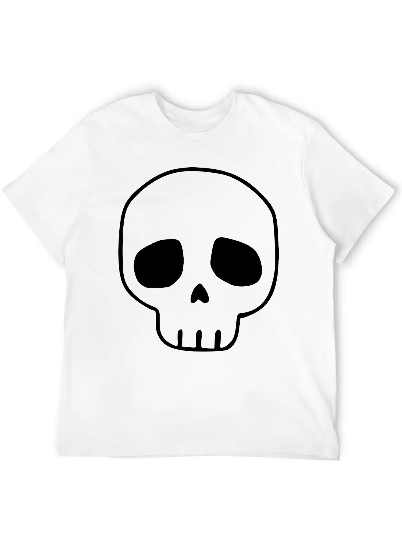 Emojis Sketch Skull Casual Graphic T-Shirt – Simple And Comfortable Daily Wear