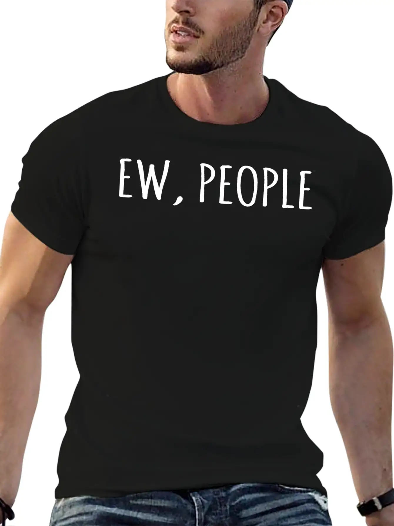 Ew People Essential Unisex Summer Tee – Soft Cotton Casual Fit
