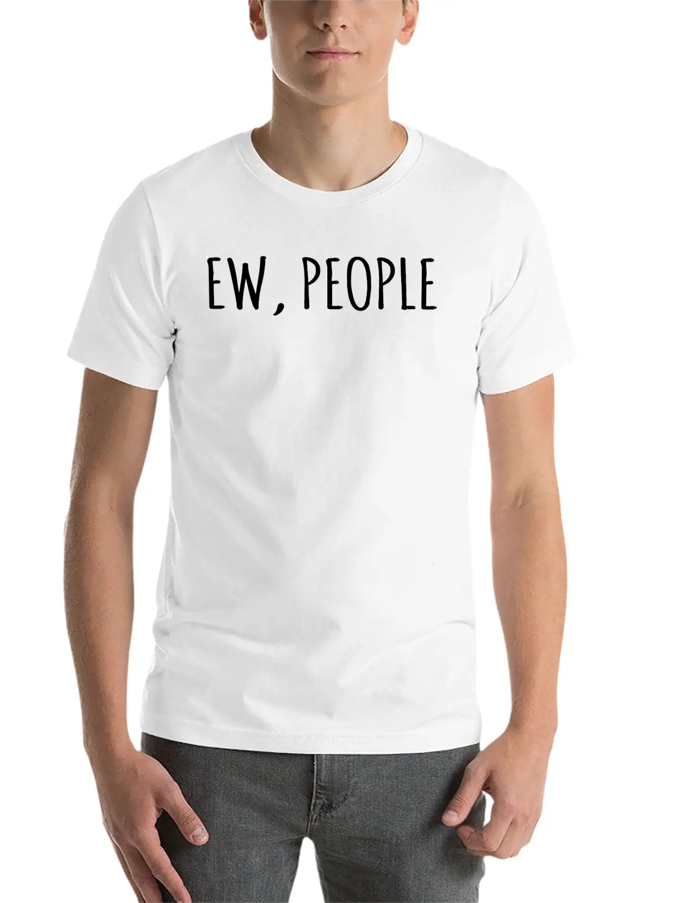 Ew People Essential Unisex Summer Tee – Soft Cotton Casual Fit