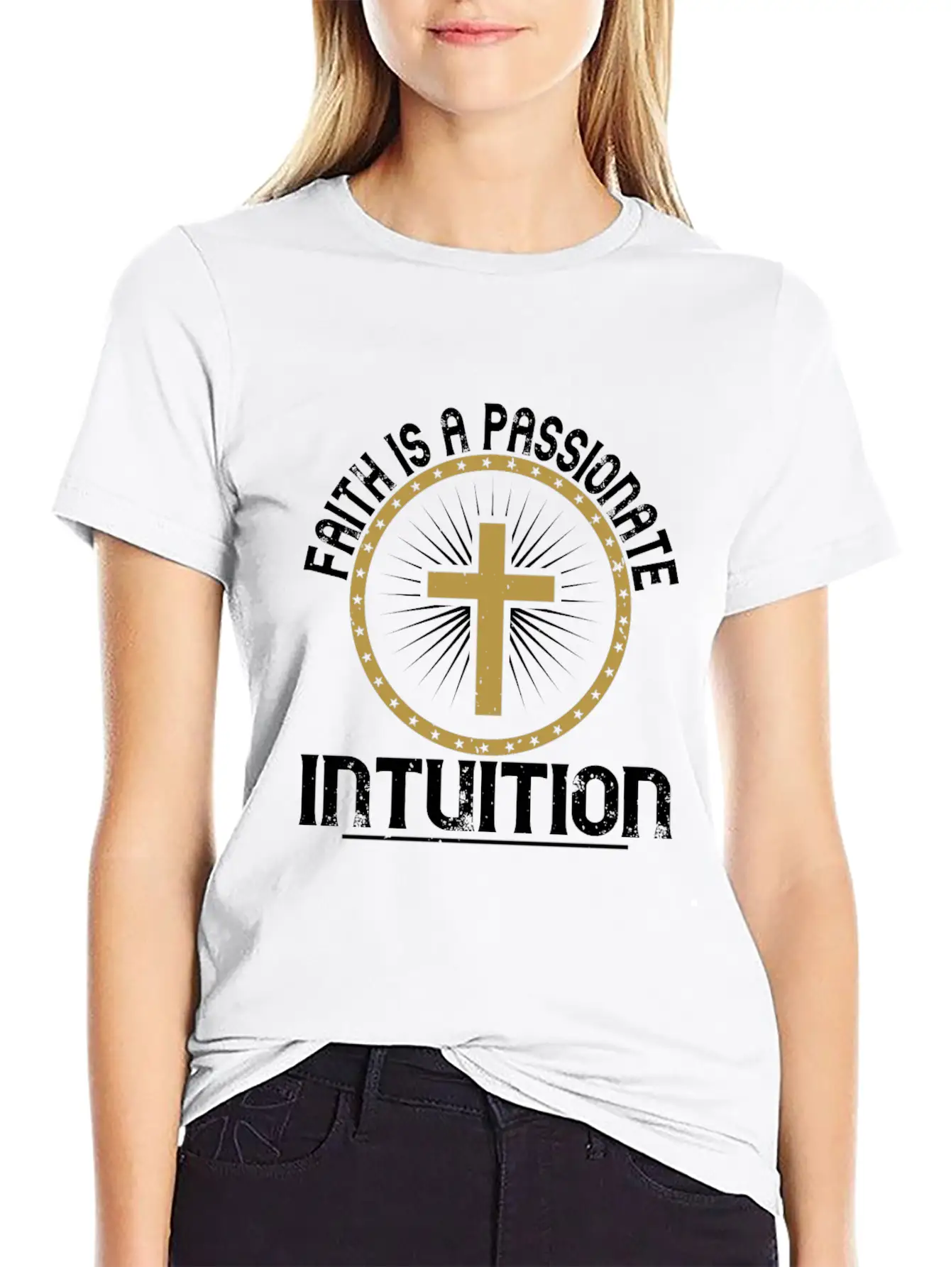 Faith Is A Passionate Intuition - Christian Classic Cotton Tee – Unisex Comfort For Any Season