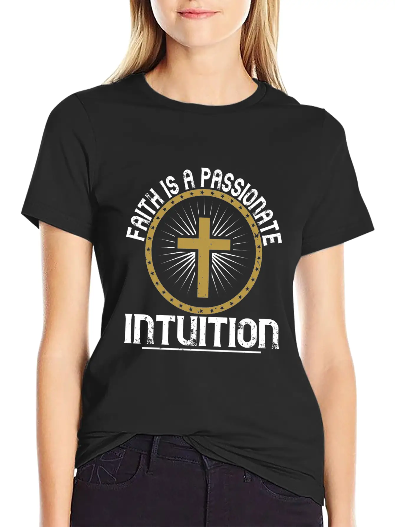 Faith Is A Passionate Intuition - Christian Classic Cotton Tee – Unisex Comfort For Any Season