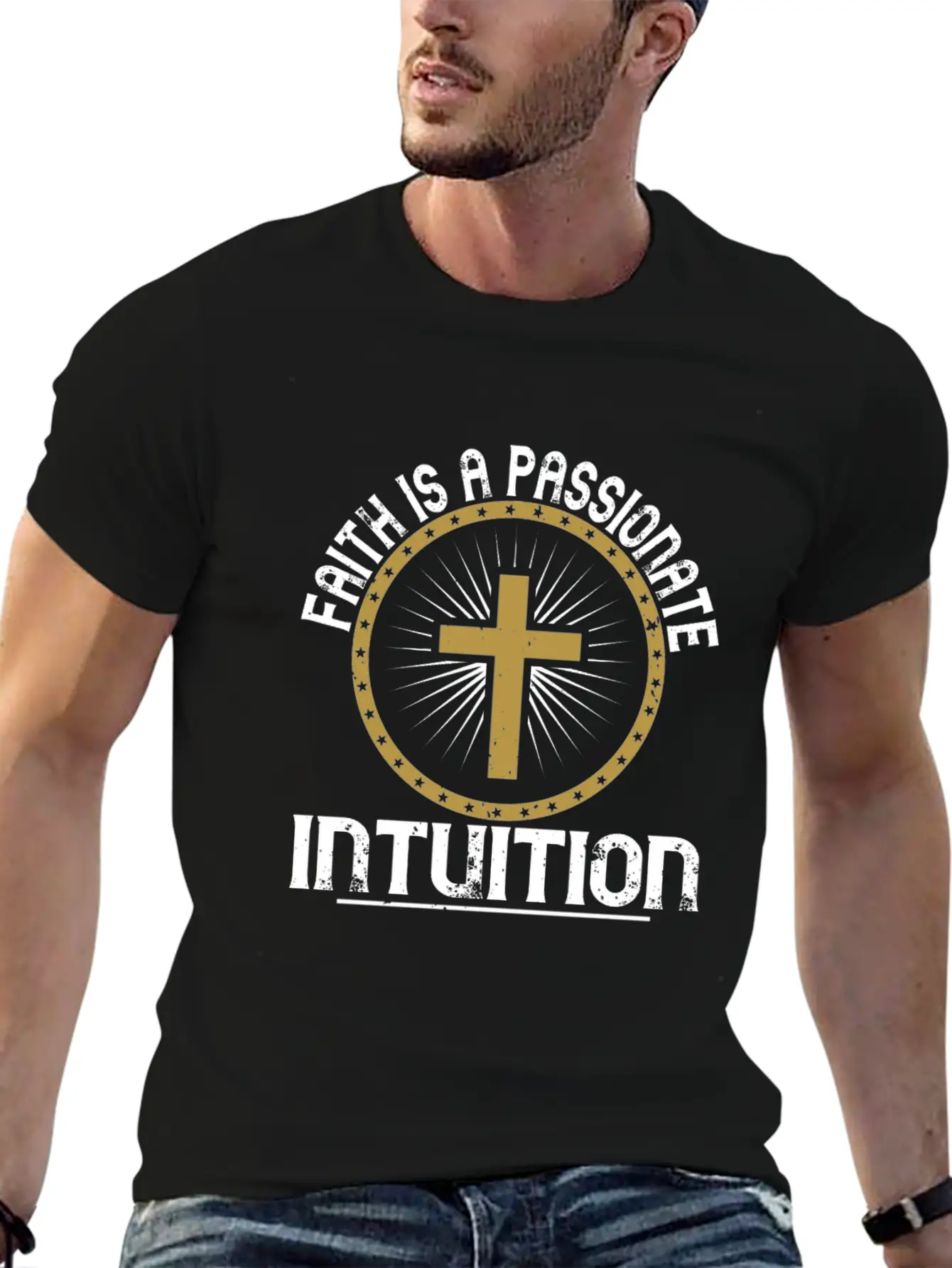 Faith Is A Passionate Intuition - Christian Classic Cotton Tee – Unisex Comfort For Any Season