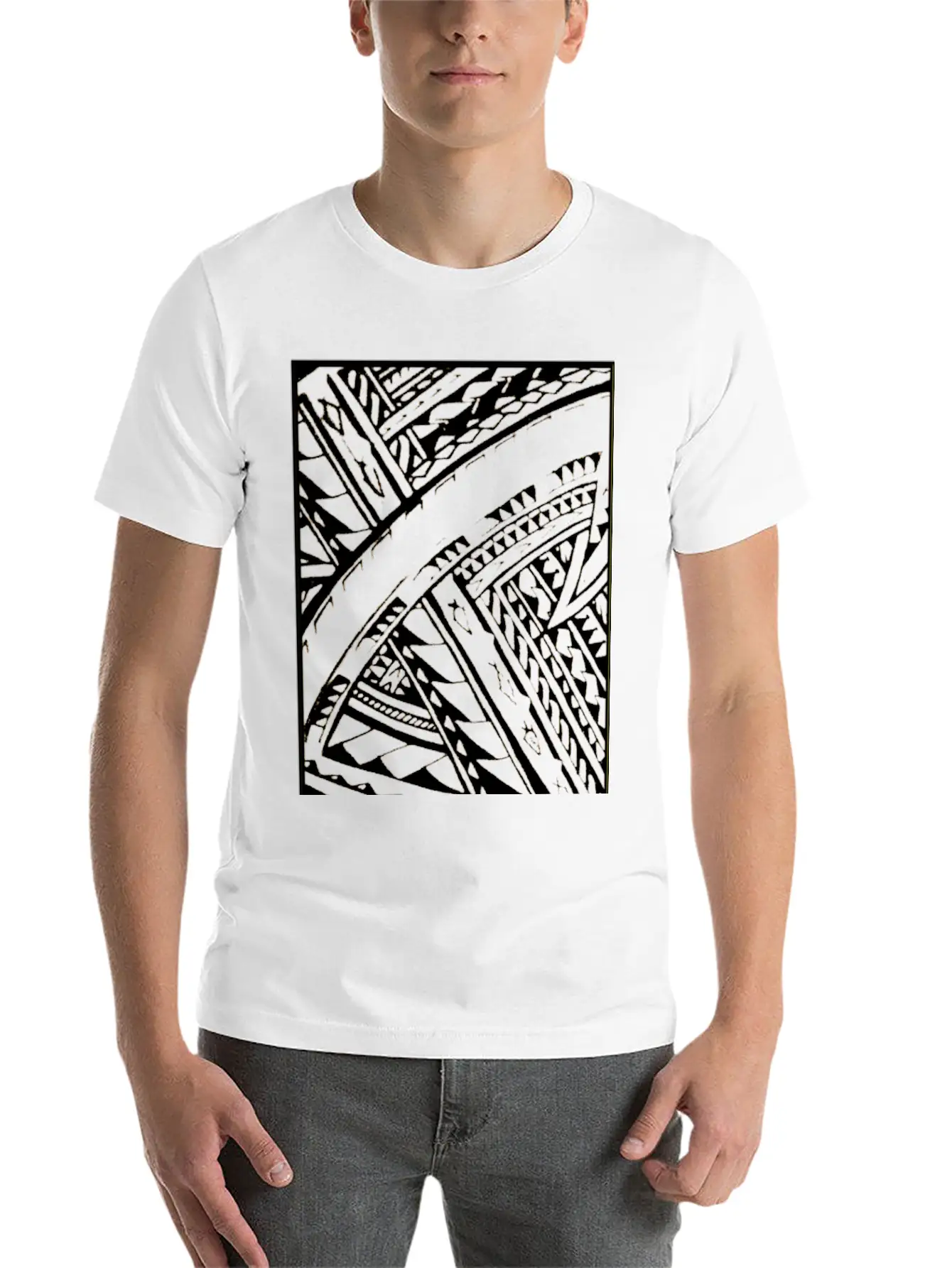 "Fili" Samoan Tribal Art By Sku Unisex Short Sleeve Soft Cotton T-Shirt – Casual Everyday Wear