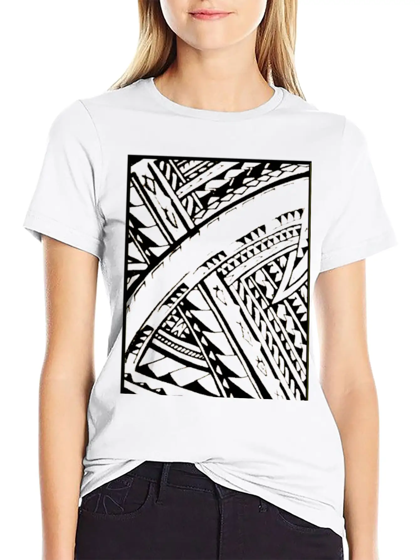 "Fili" Samoan Tribal Art By Sku Unisex Short Sleeve Soft Cotton T-Shirt – Casual Everyday Wear