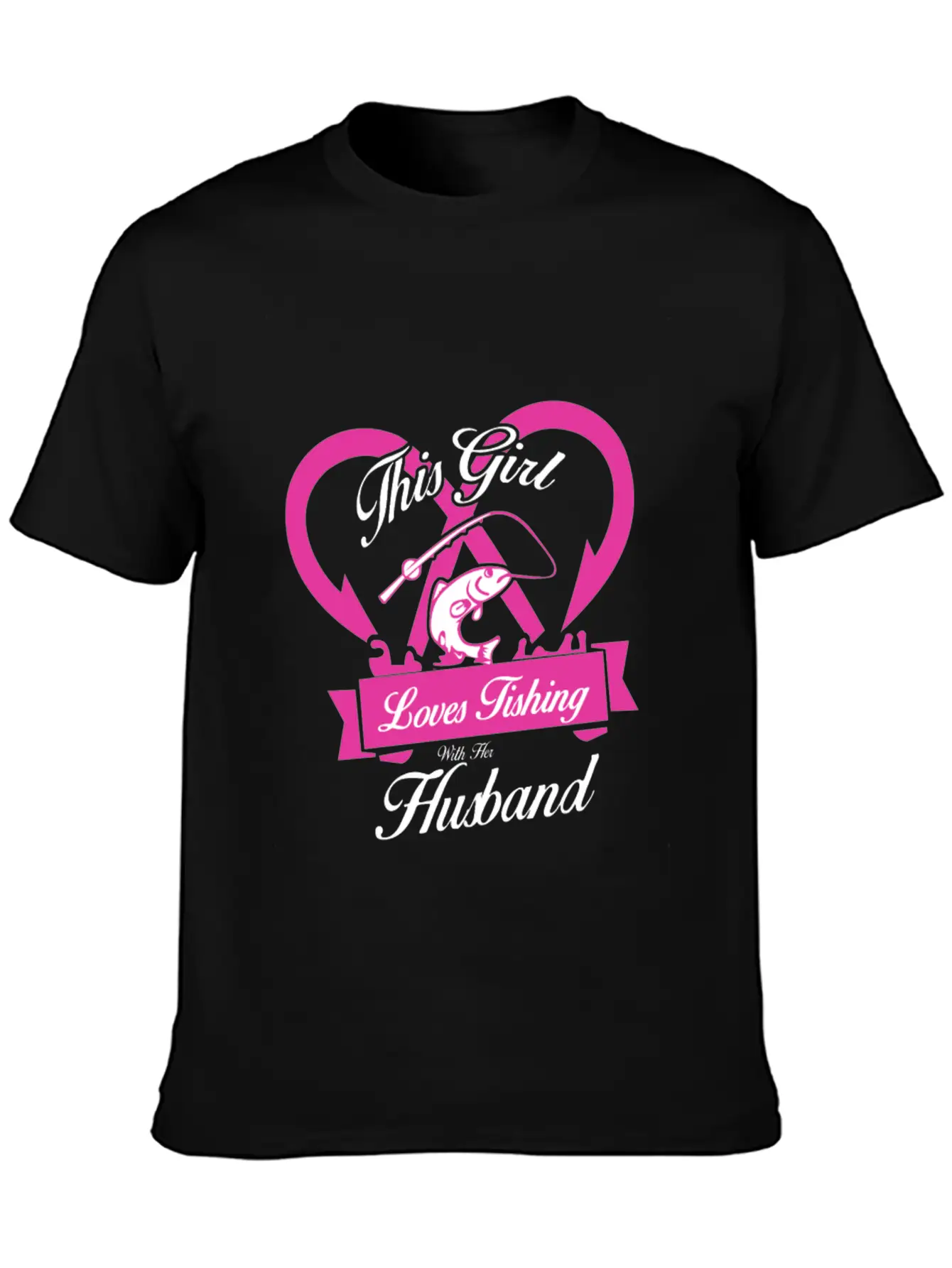 Fishing - This Girl Loves Fishing With Her Husba Classic Cotton Tee – Unisex Comfort For Any Season