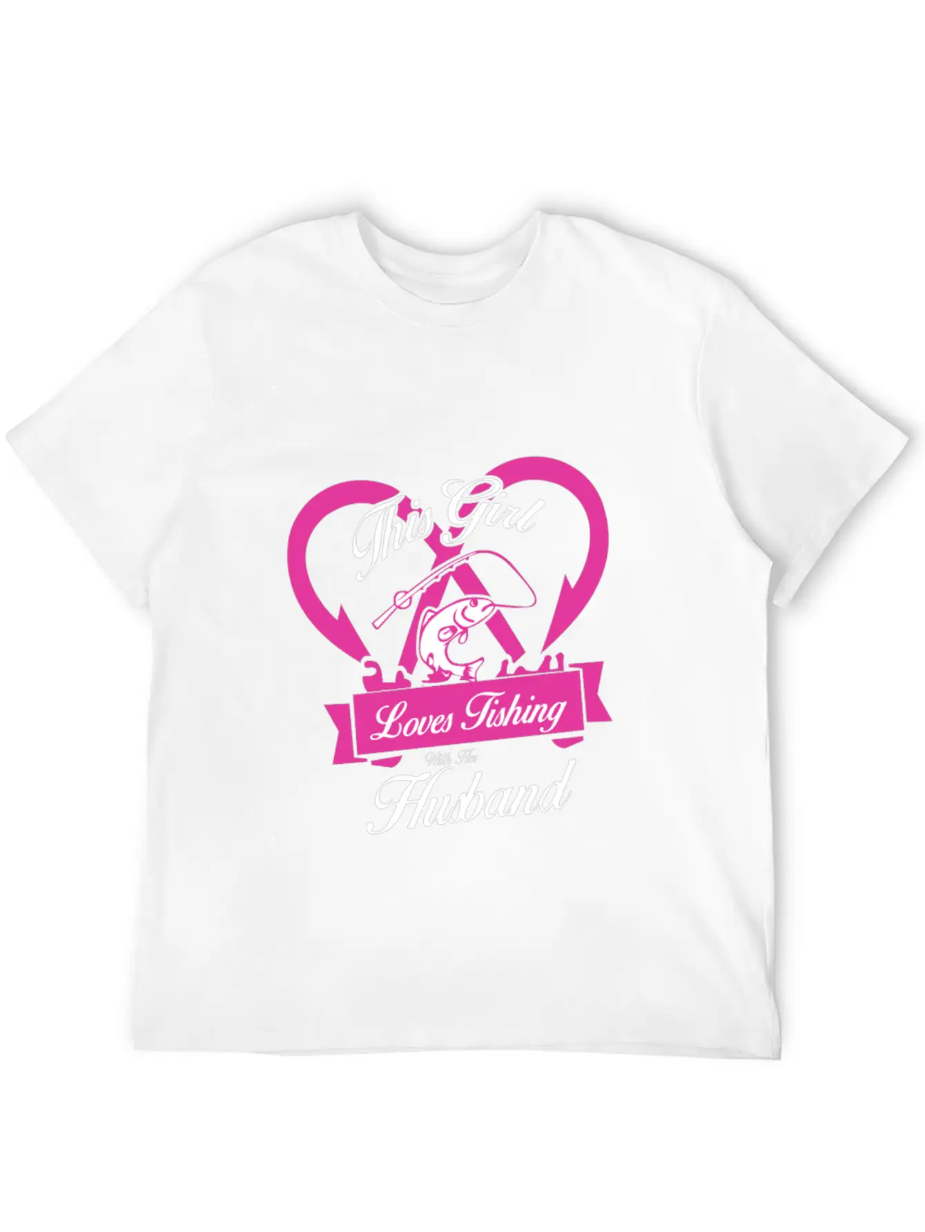 Fishing - This Girl Loves Fishing With Her Husba Classic Cotton Tee – Unisex Comfort For Any Season