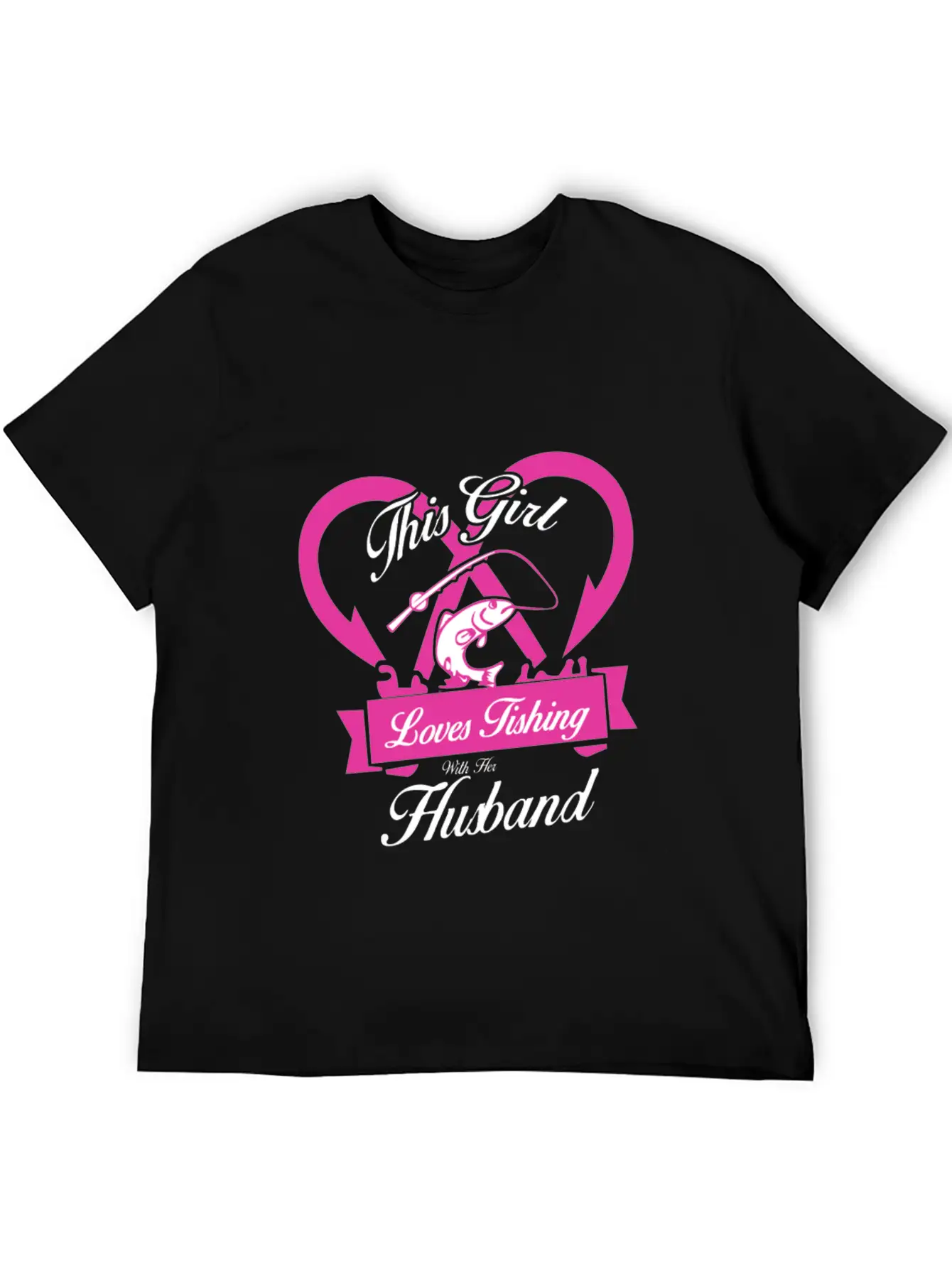 Fishing - This Girl Loves Fishing With Her Husba Classic Cotton Tee – Unisex Comfort For Any Season
