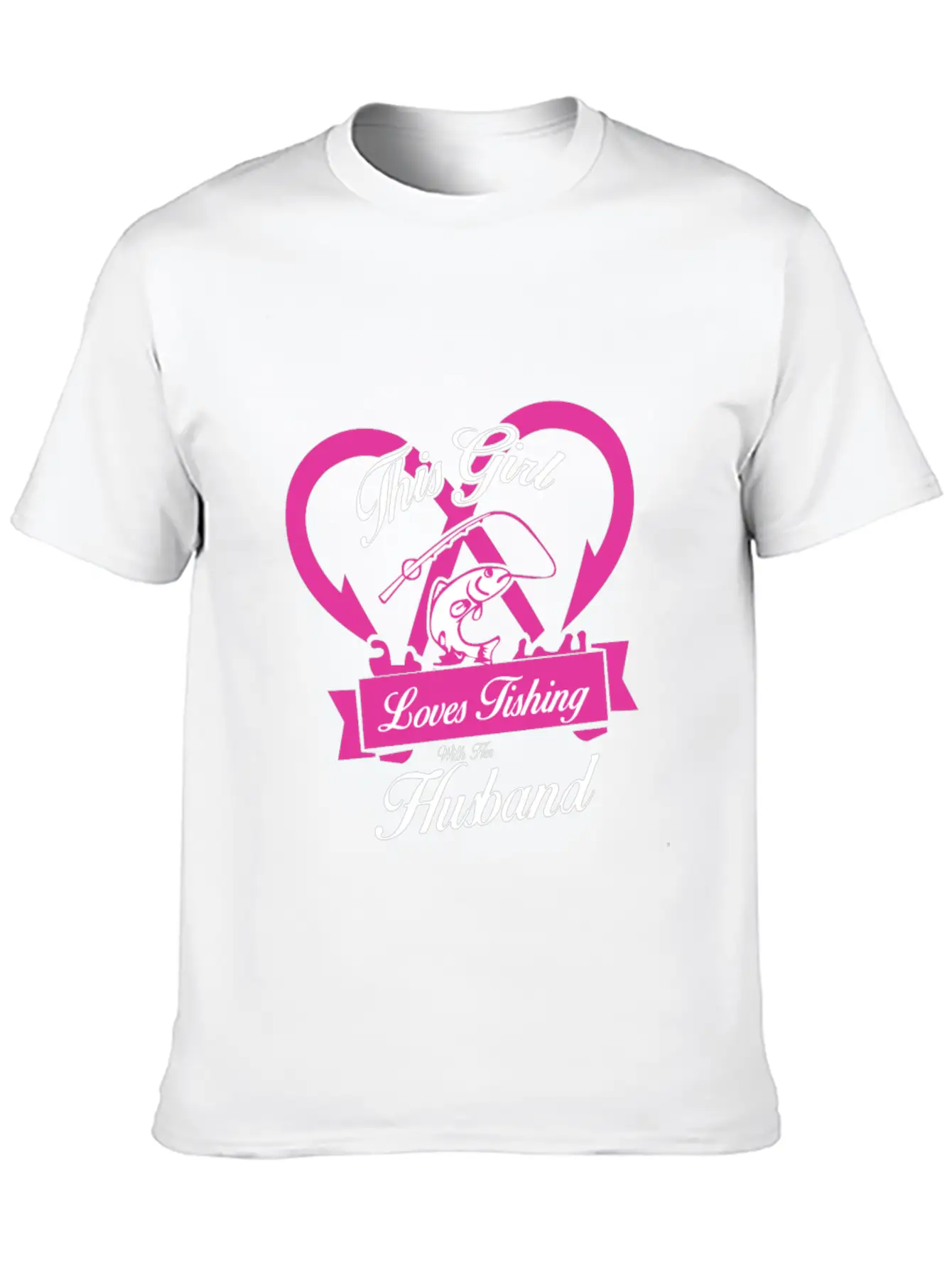 Fishing - This Girl Loves Fishing With Her Husba Classic Cotton Tee – Unisex Comfort For Any Season