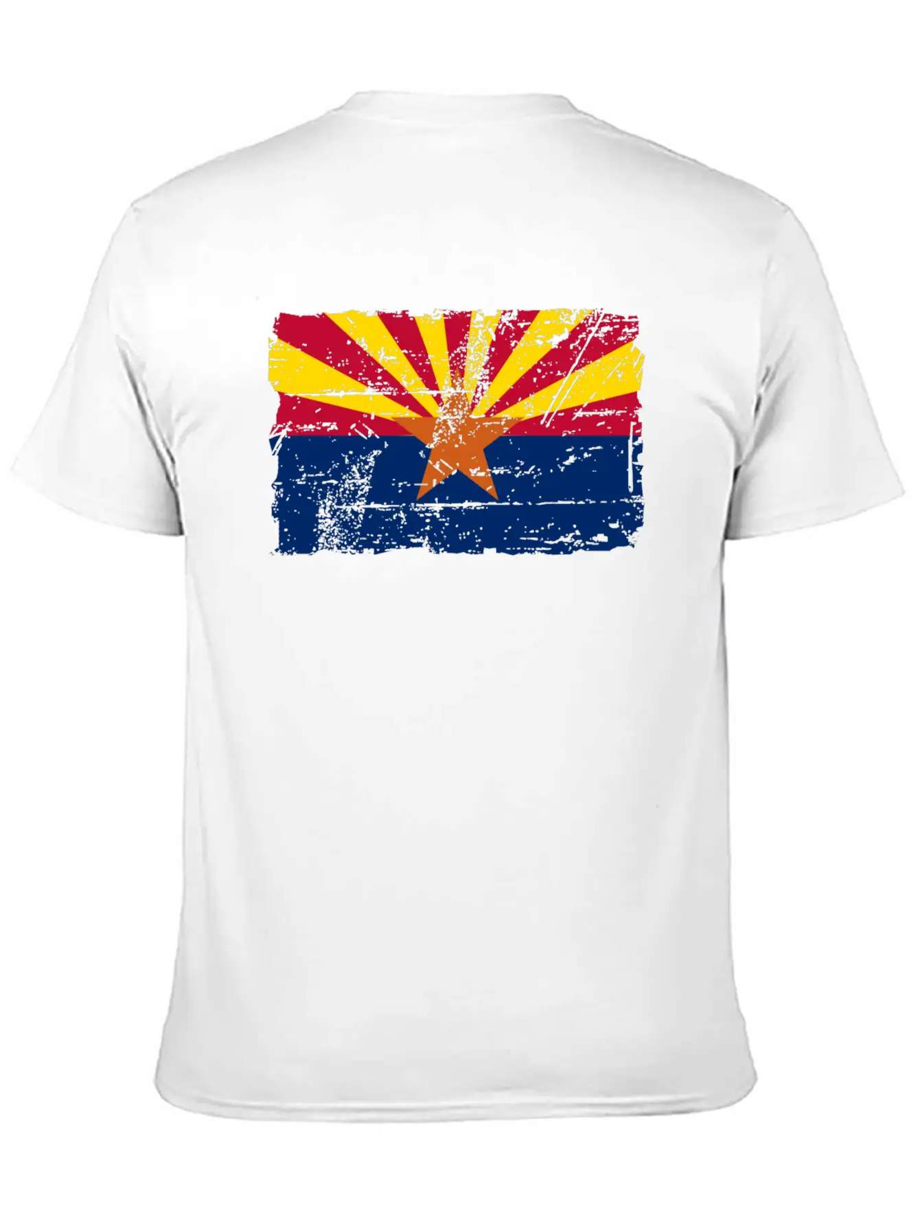 Flag Of Arizona - Vintage Look Casual Graphic T-Shirt – Simple And Comfortable Daily Wear