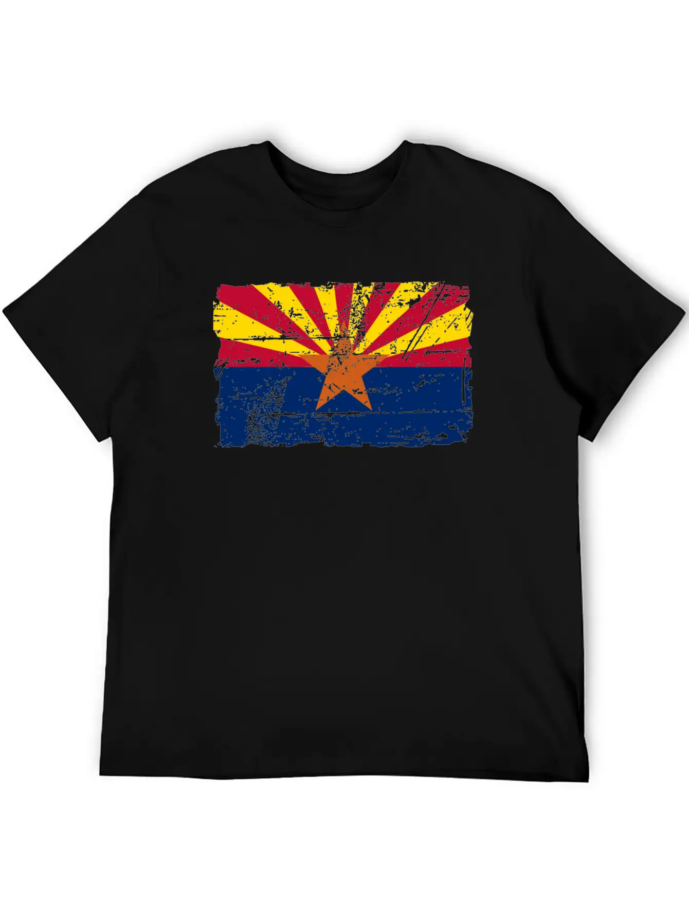 Flag Of Arizona - Vintage Look Casual Graphic T-Shirt – Simple And Comfortable Daily Wear