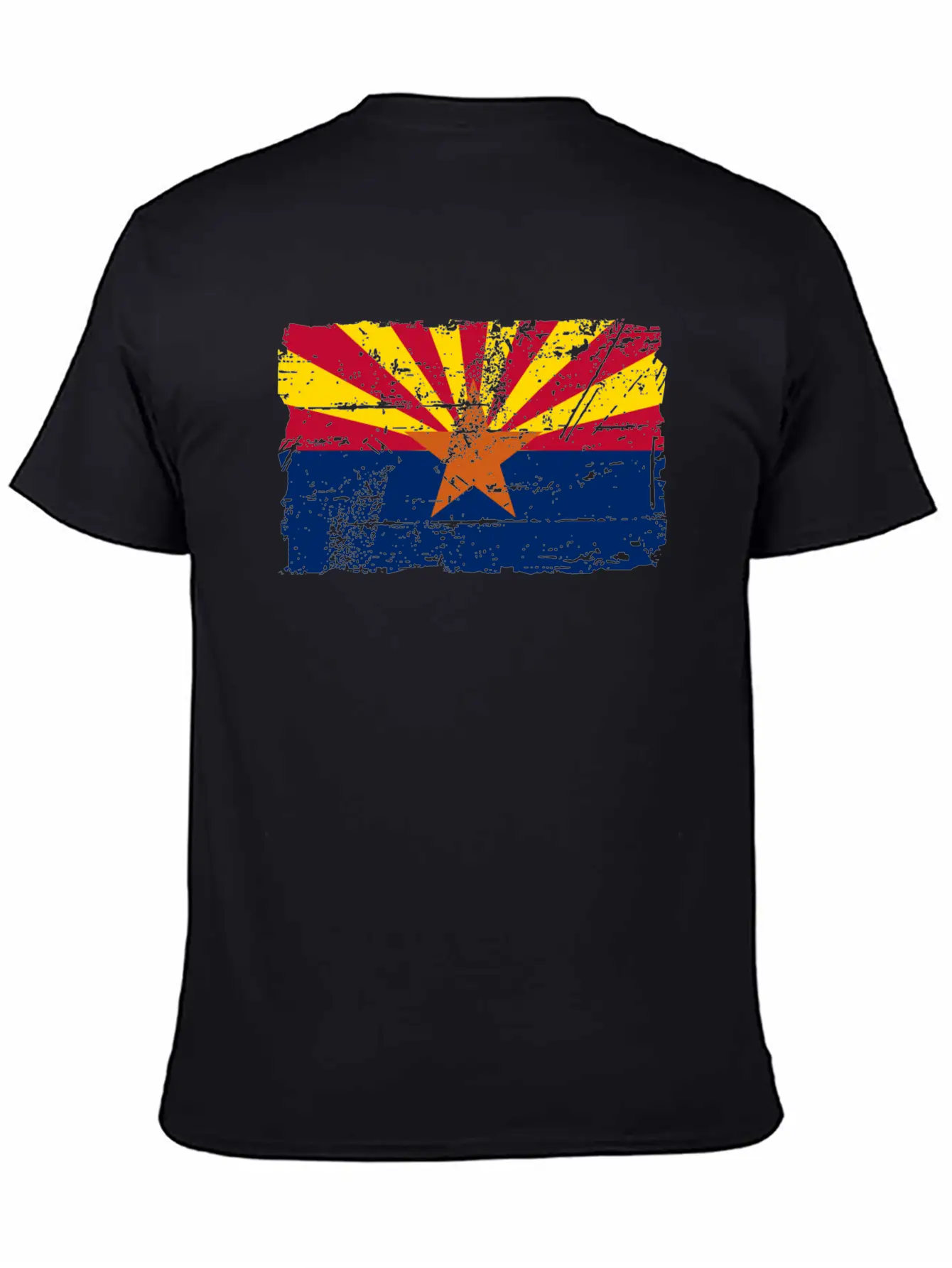 Flag Of Arizona - Vintage Look Casual Graphic T-Shirt – Simple And Comfortable Daily Wear