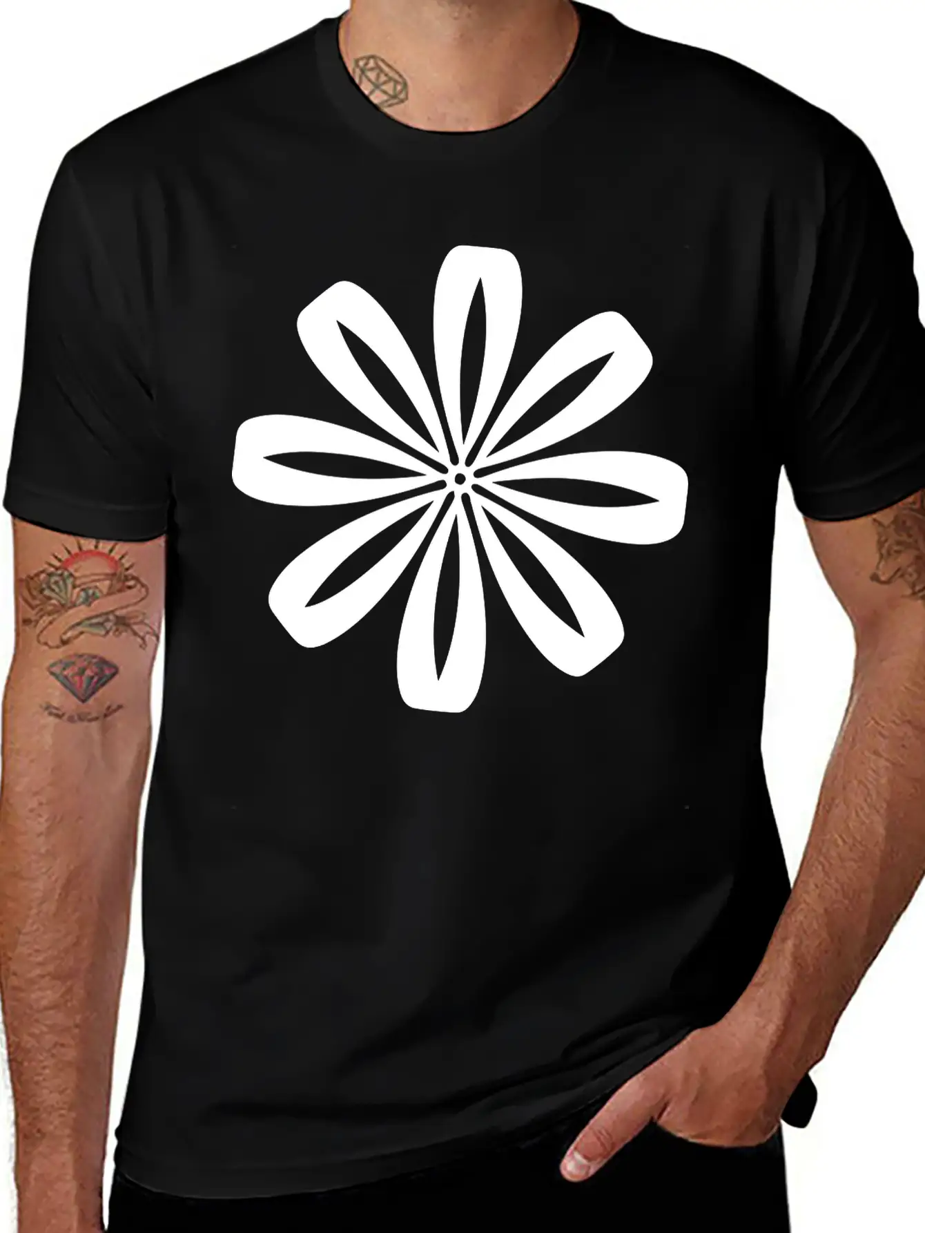 Flower Love Casual Graphic T-Shirt – Simple And Comfortable Daily Wear